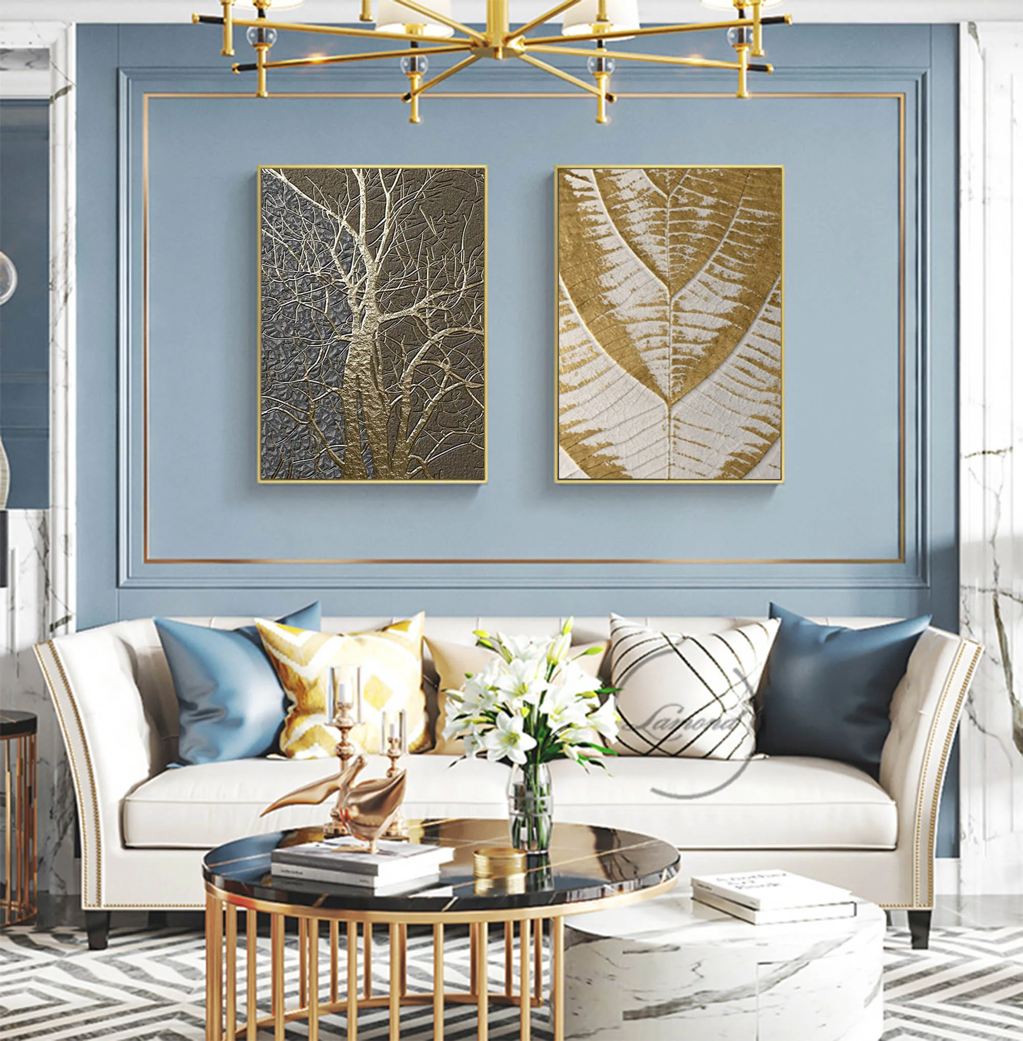 Abstract Painting Set Of 2 #SP012 - Image 6