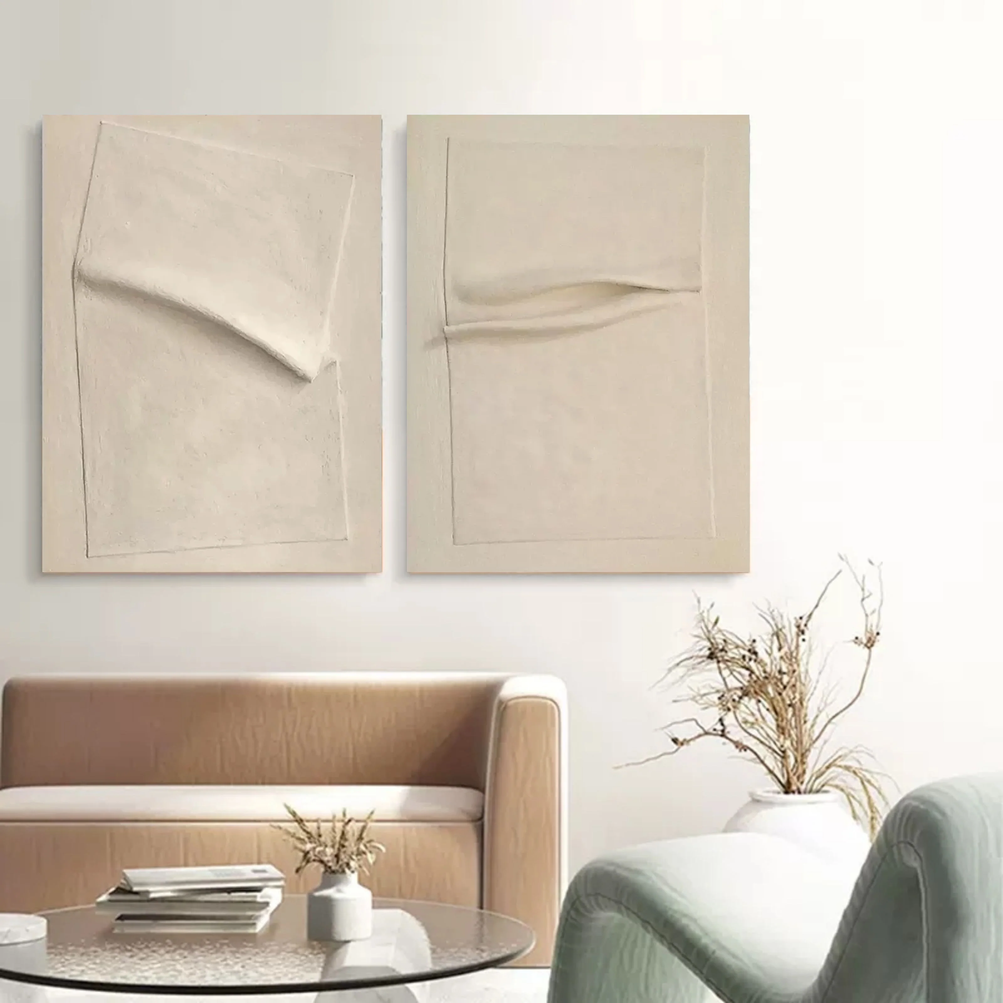 Abstract Painting Set Of 2 #SP033 - Image 4