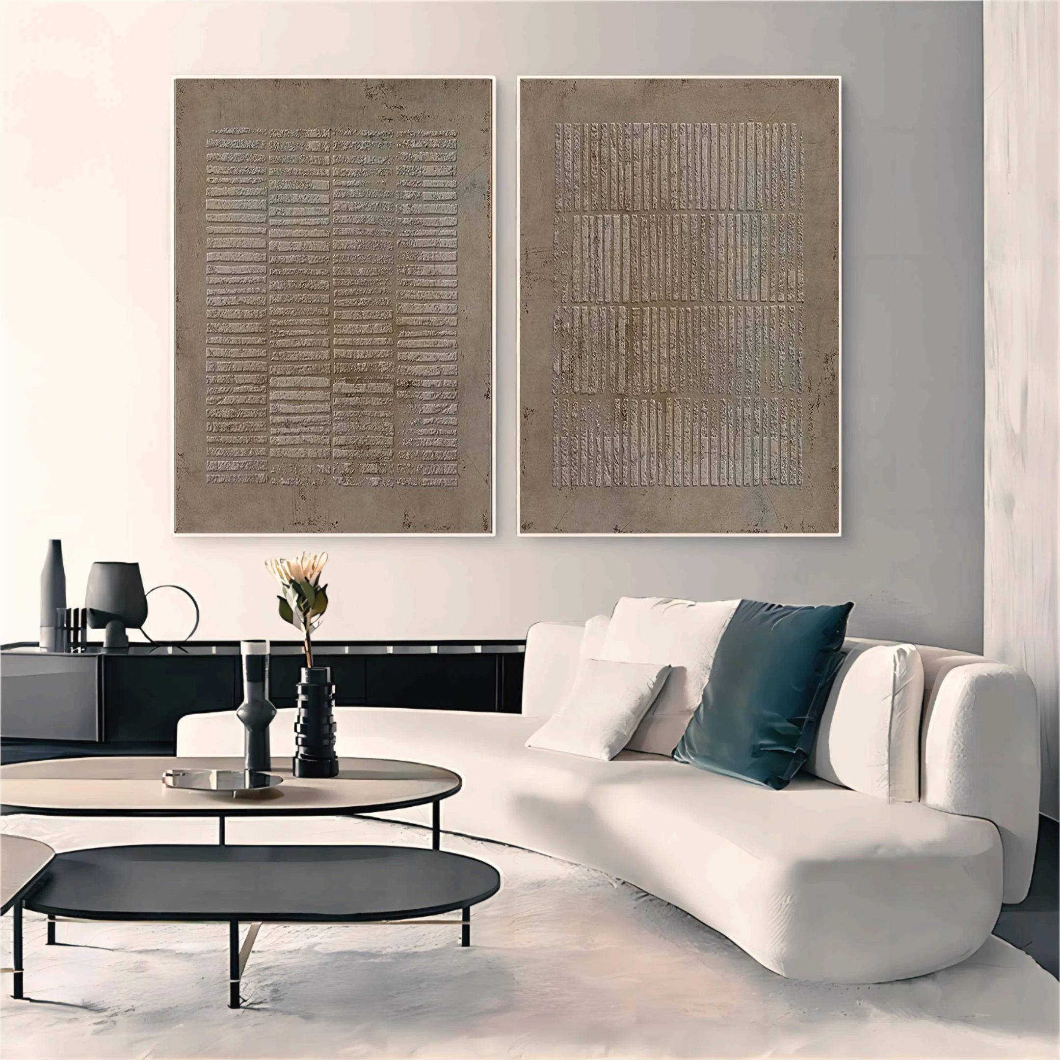 Abstract Painting Set Of 2 #SP068 - Image 5