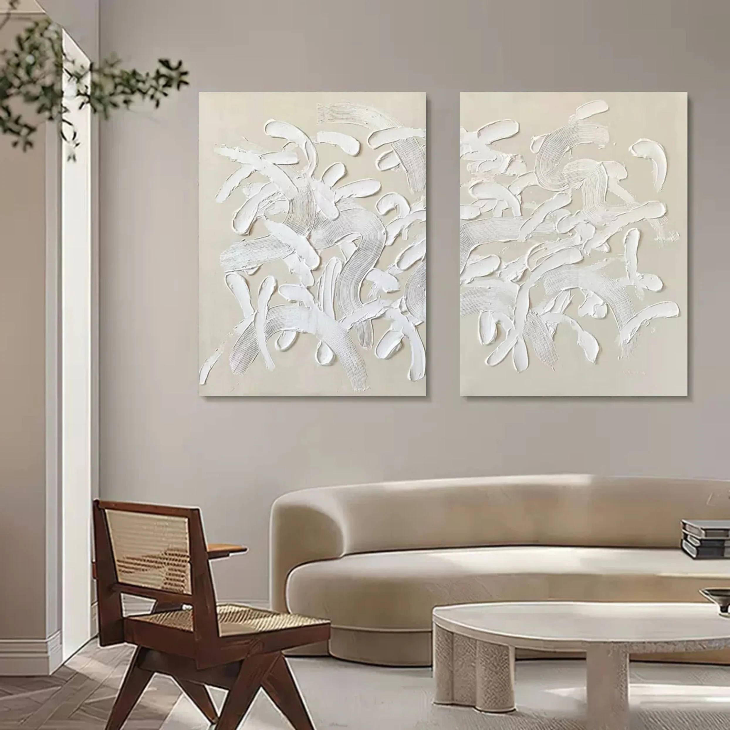 Abstract Painting Set Of 2 #SP102 - Image 2