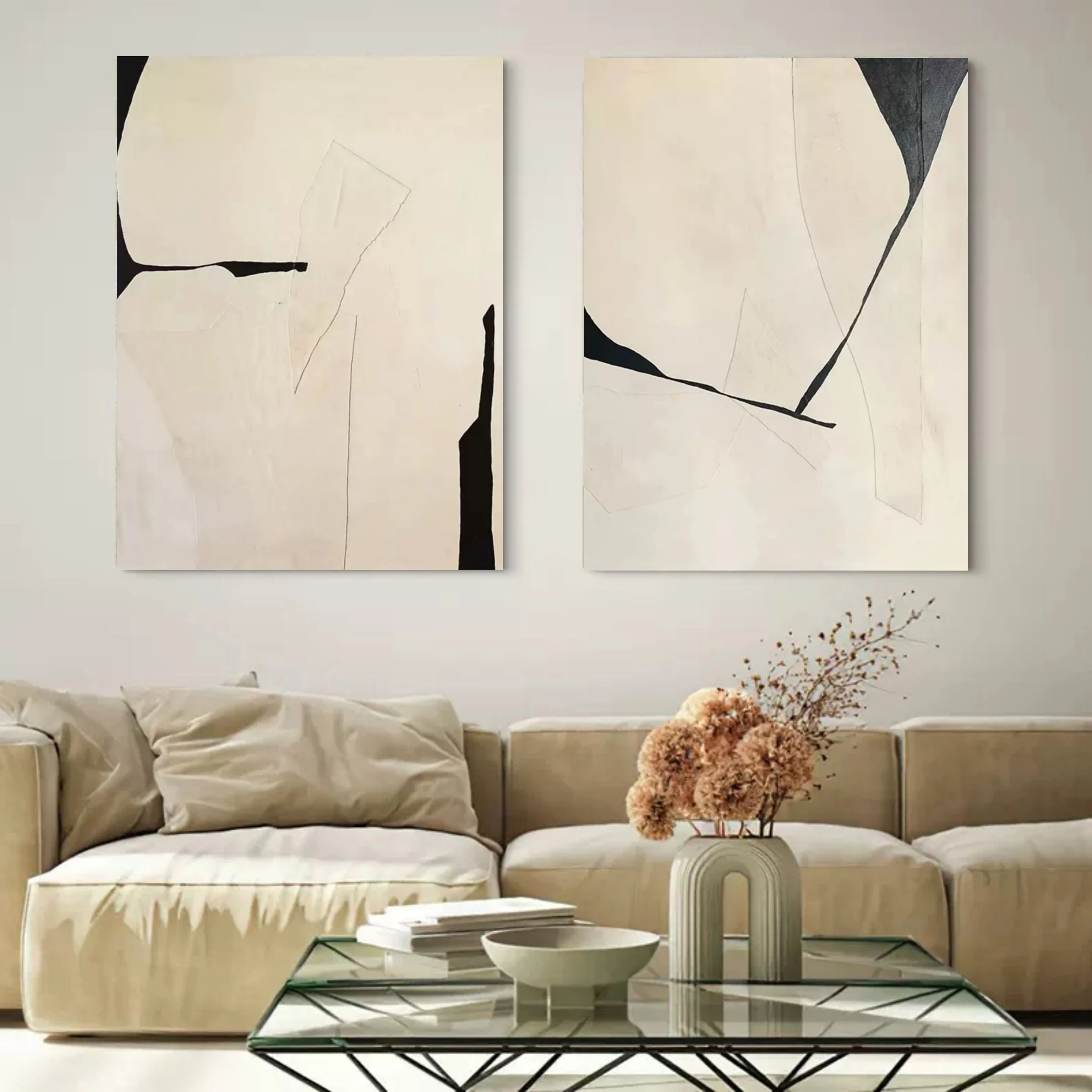Abstract Painting Set Of 2 #SP107 - Image 7