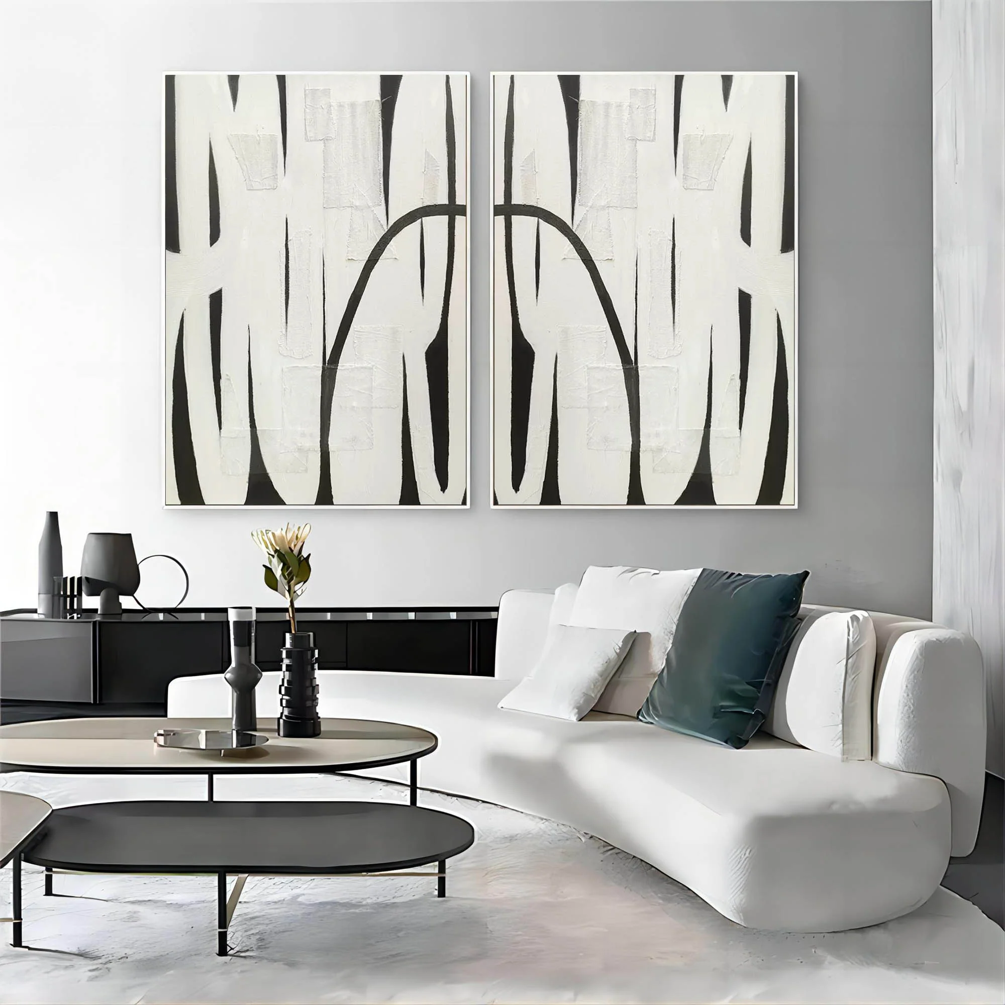 Abstract Painting Set Of 2 #SP118 - Image 4