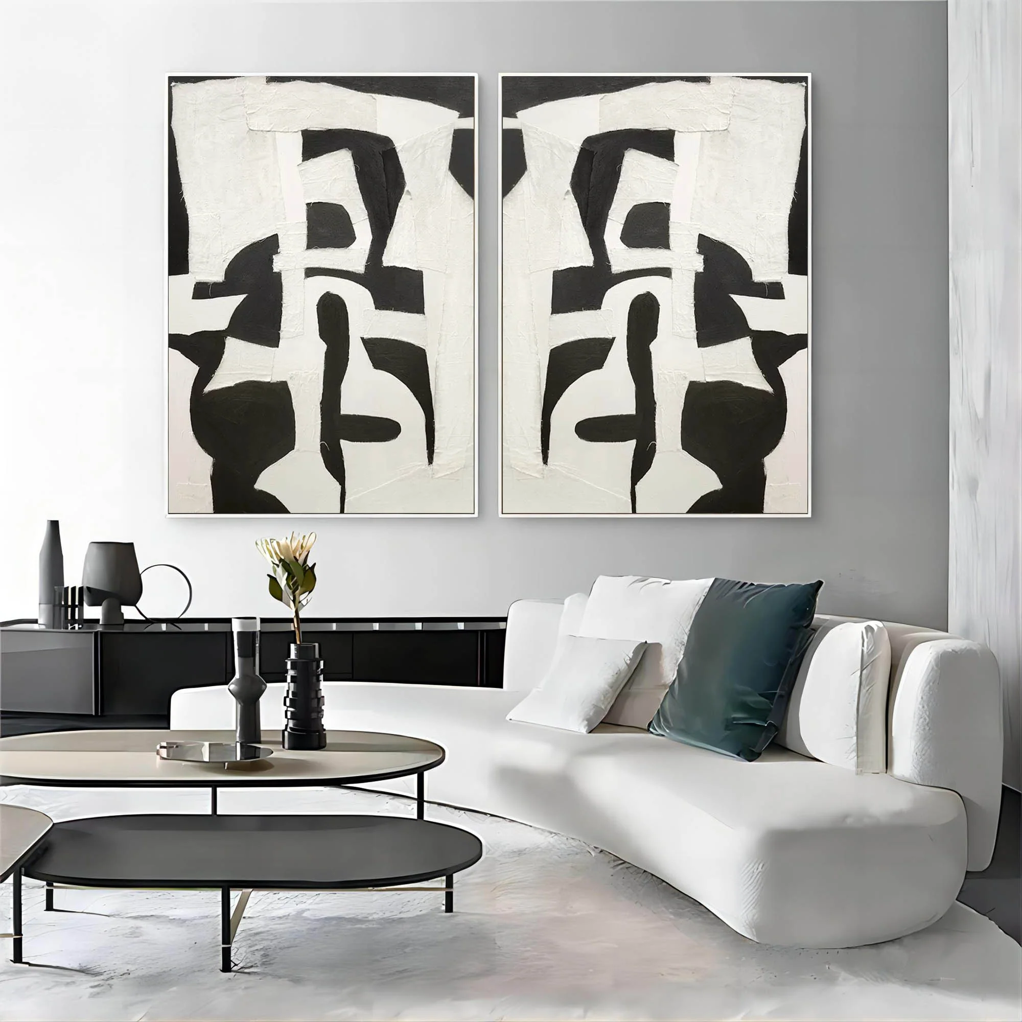 Abstract Painting Set Of 2 #SP119 - Image 3