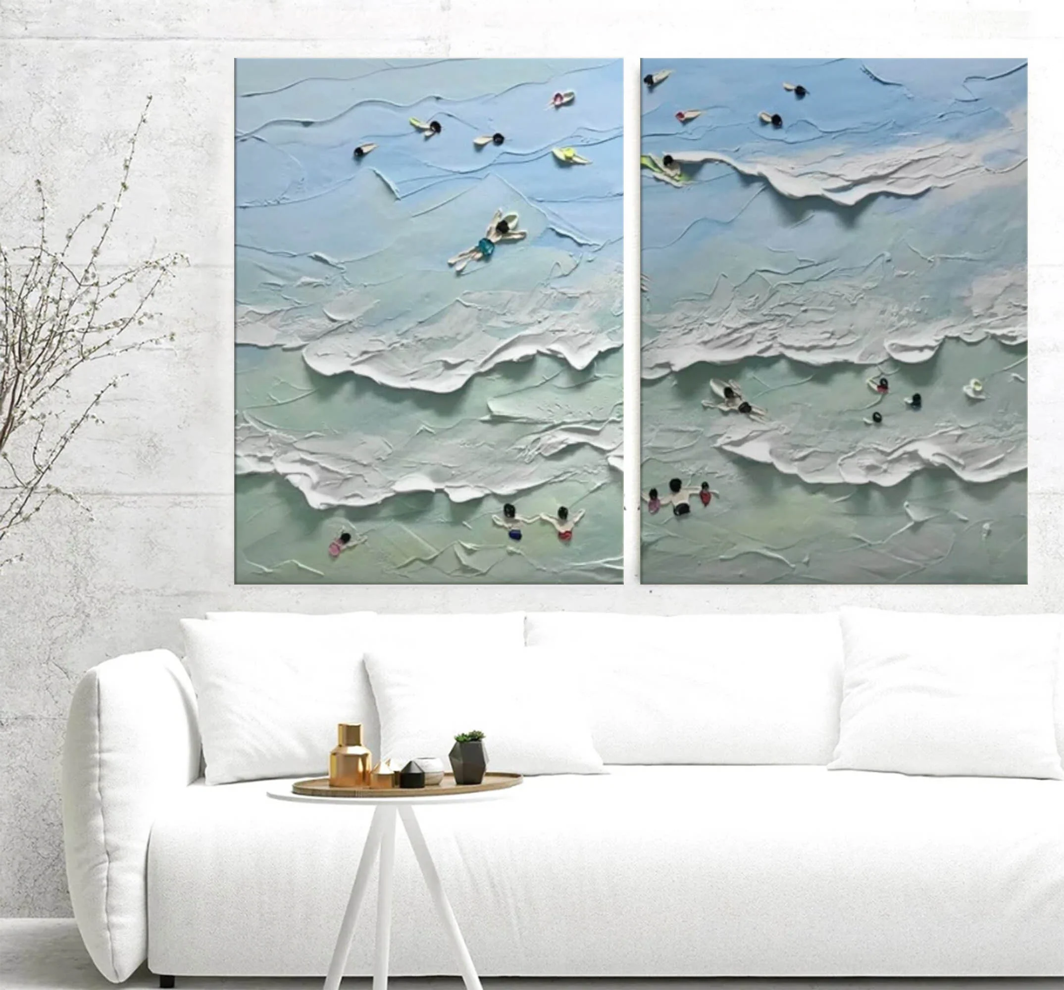 Abstract Painting Set Of 2 #SP127 - Image 3