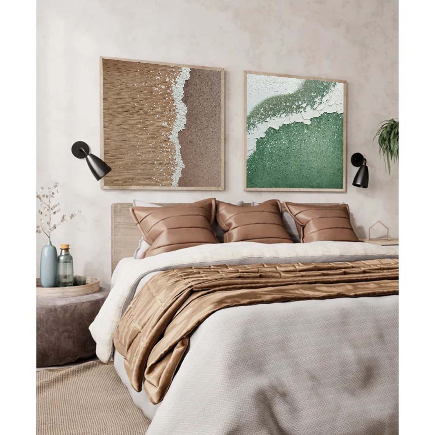 Abstract Painting Set Of 2 #SP156 - Image 2