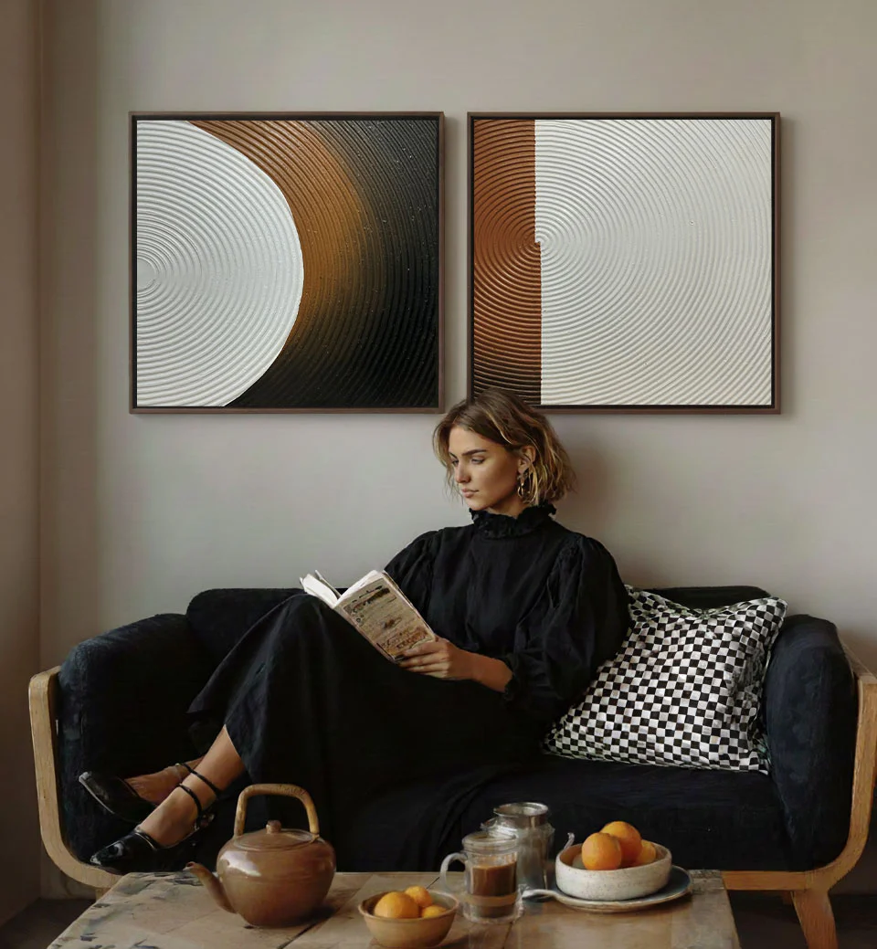 Abstract Painting Set Of 2 #SP170 - Image 2