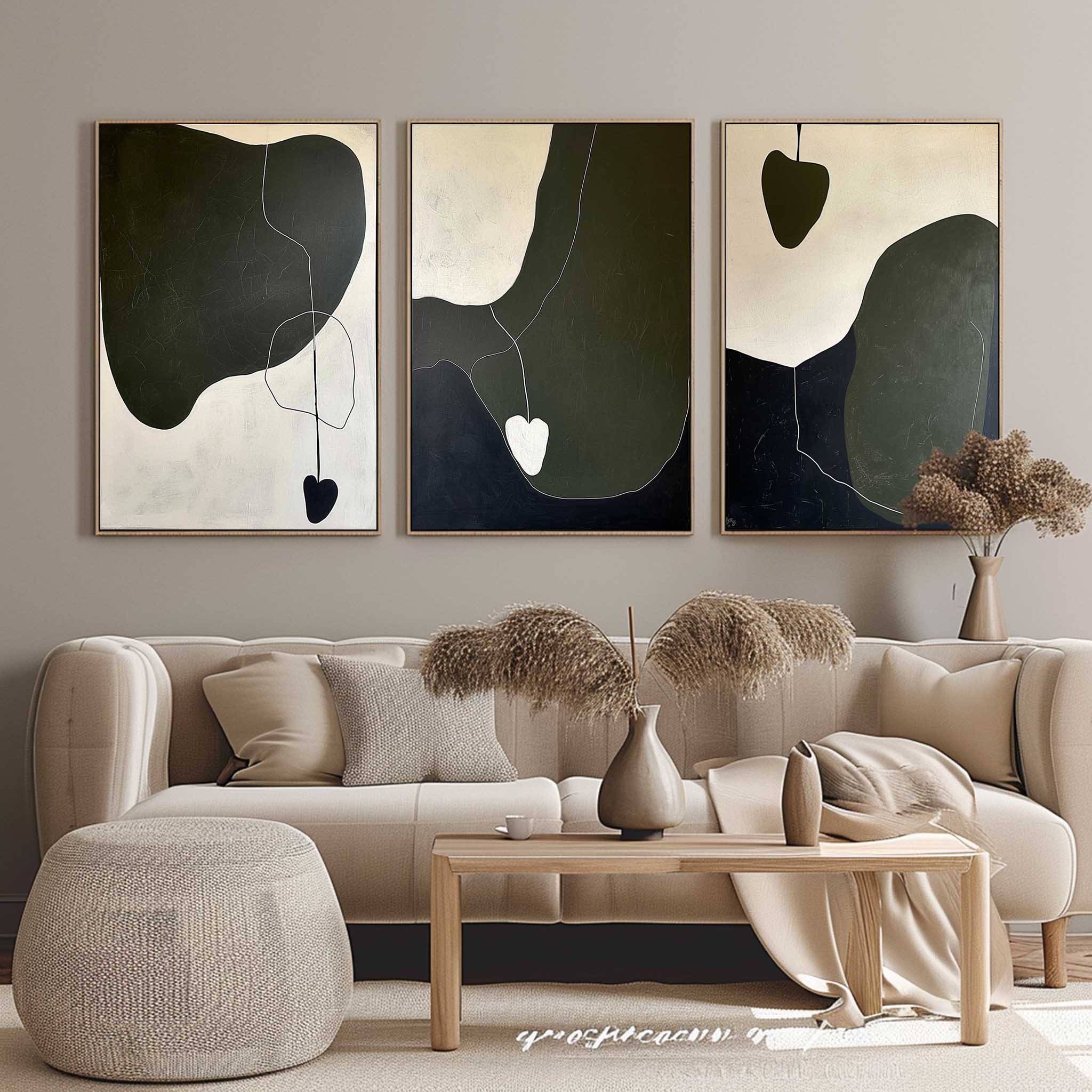 Abstract Painting Set of 3 #SP153 - Image 3