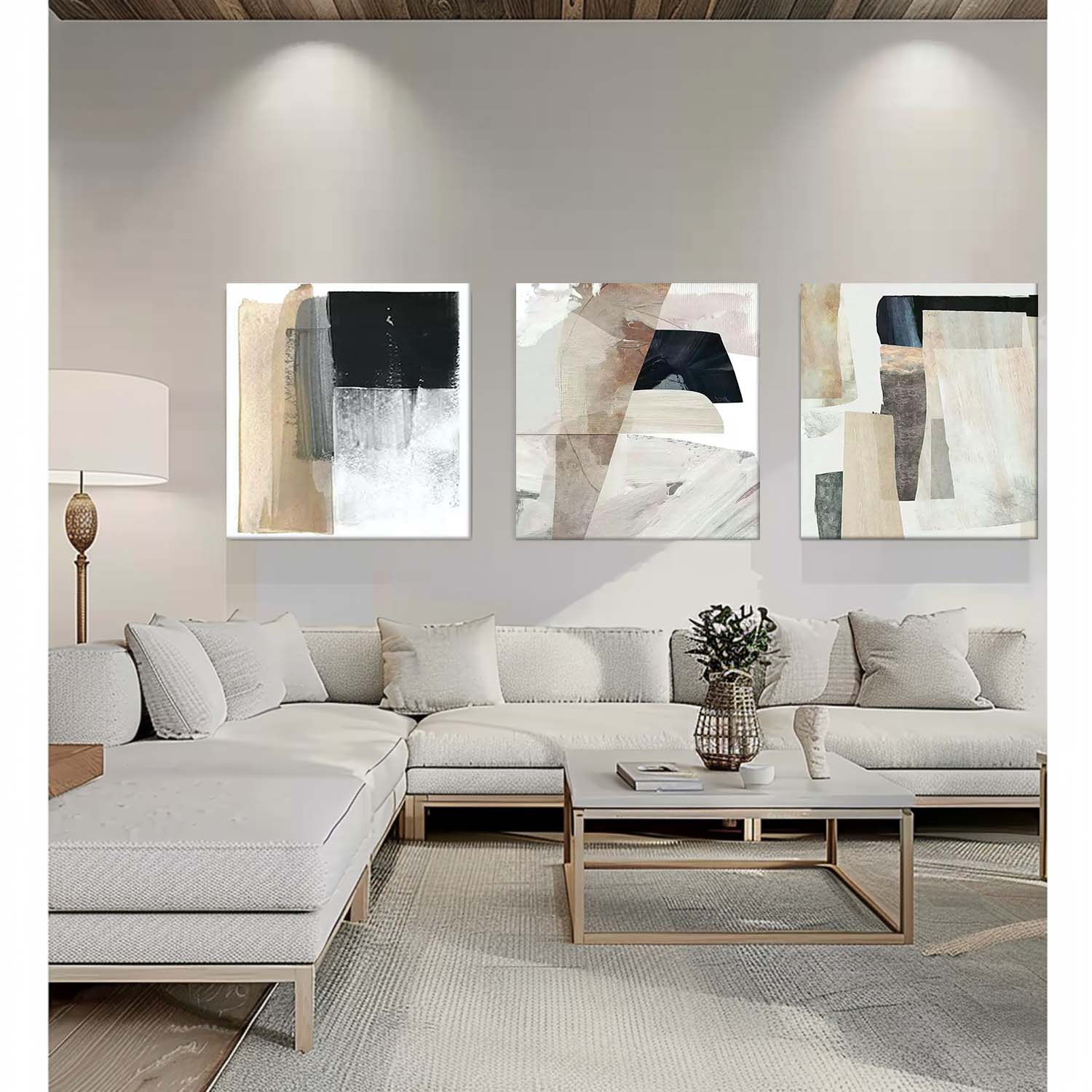Abstract Painting Set Of 3 #SP159 - Image 2