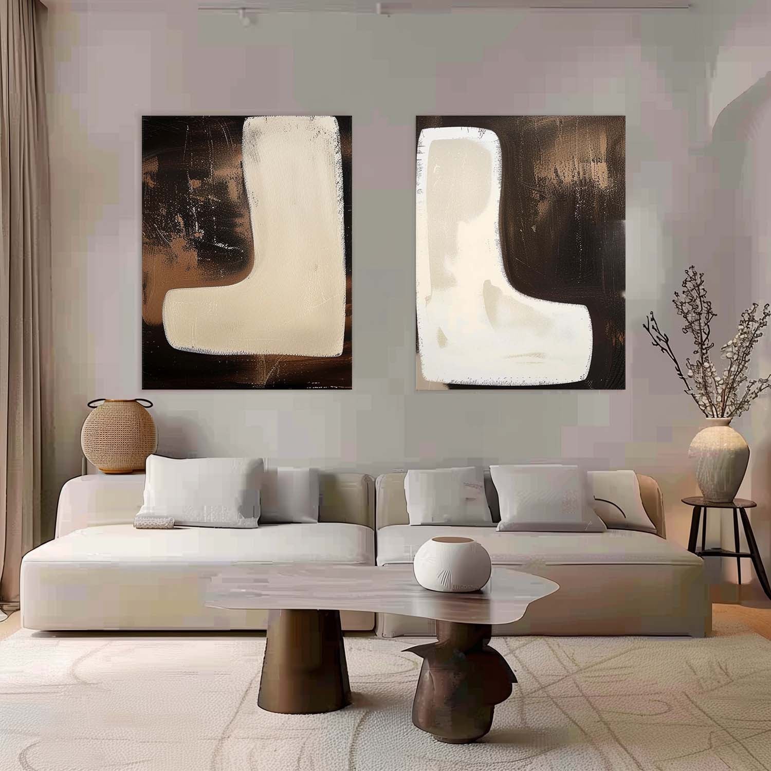 Modern Minimalist Wall Art 2 Piece Set #MMWA004 - Image 4