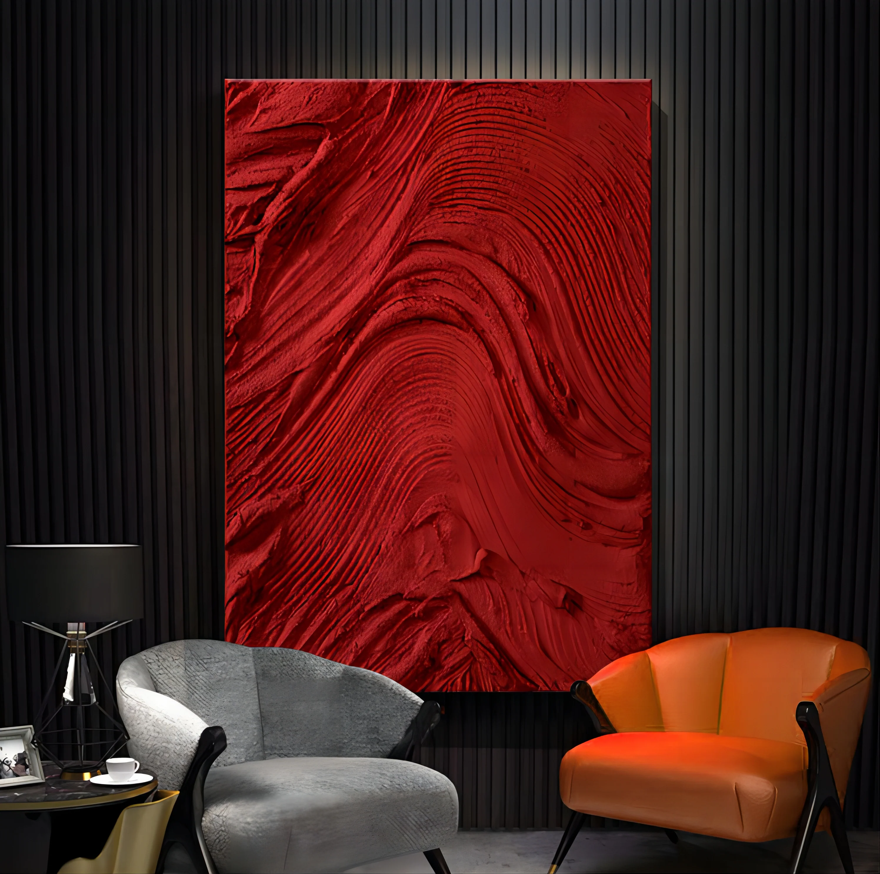 Plaster Art Texture Painting #SG006 - Image 4