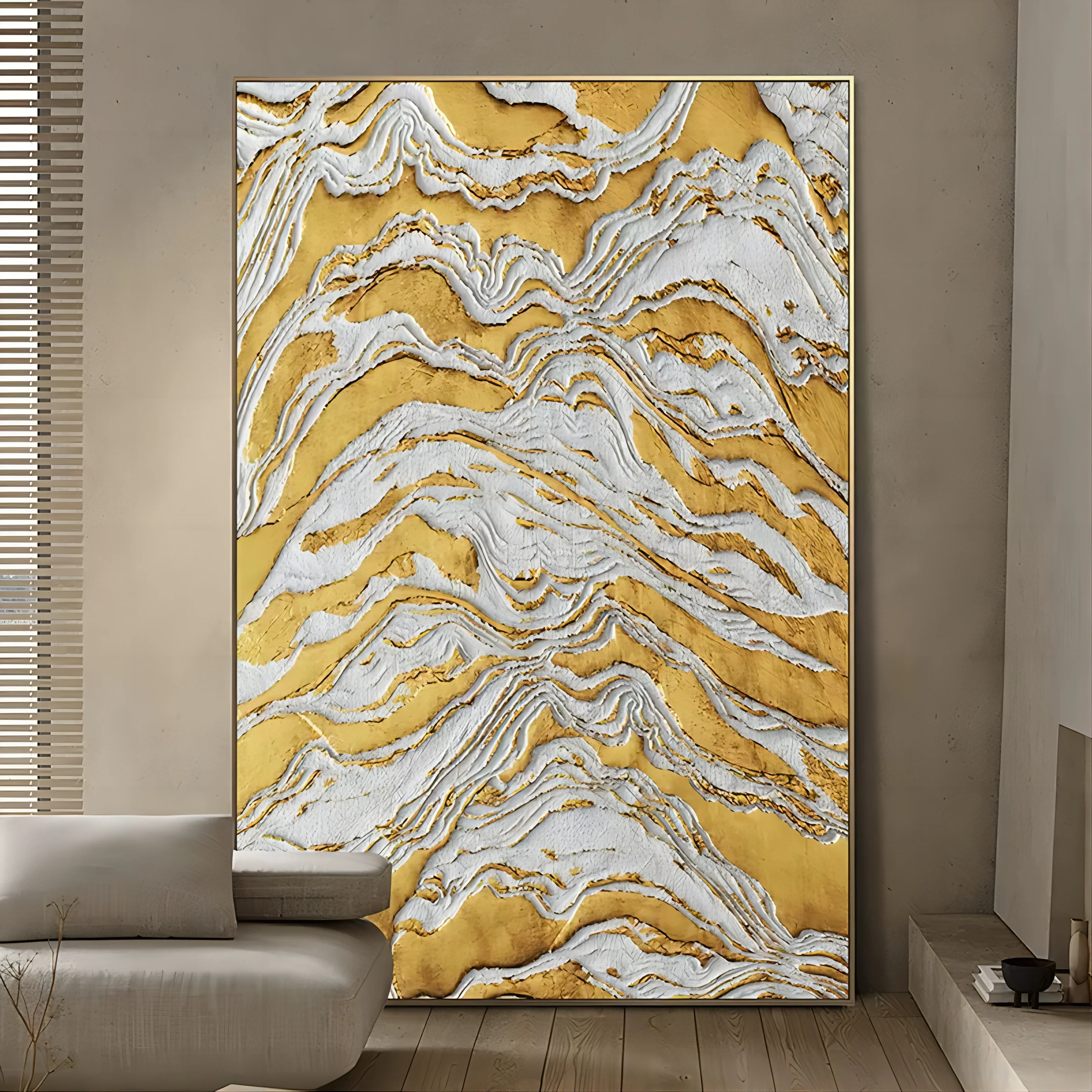 Plaster Art Texture Painting #SG009 - Image 4