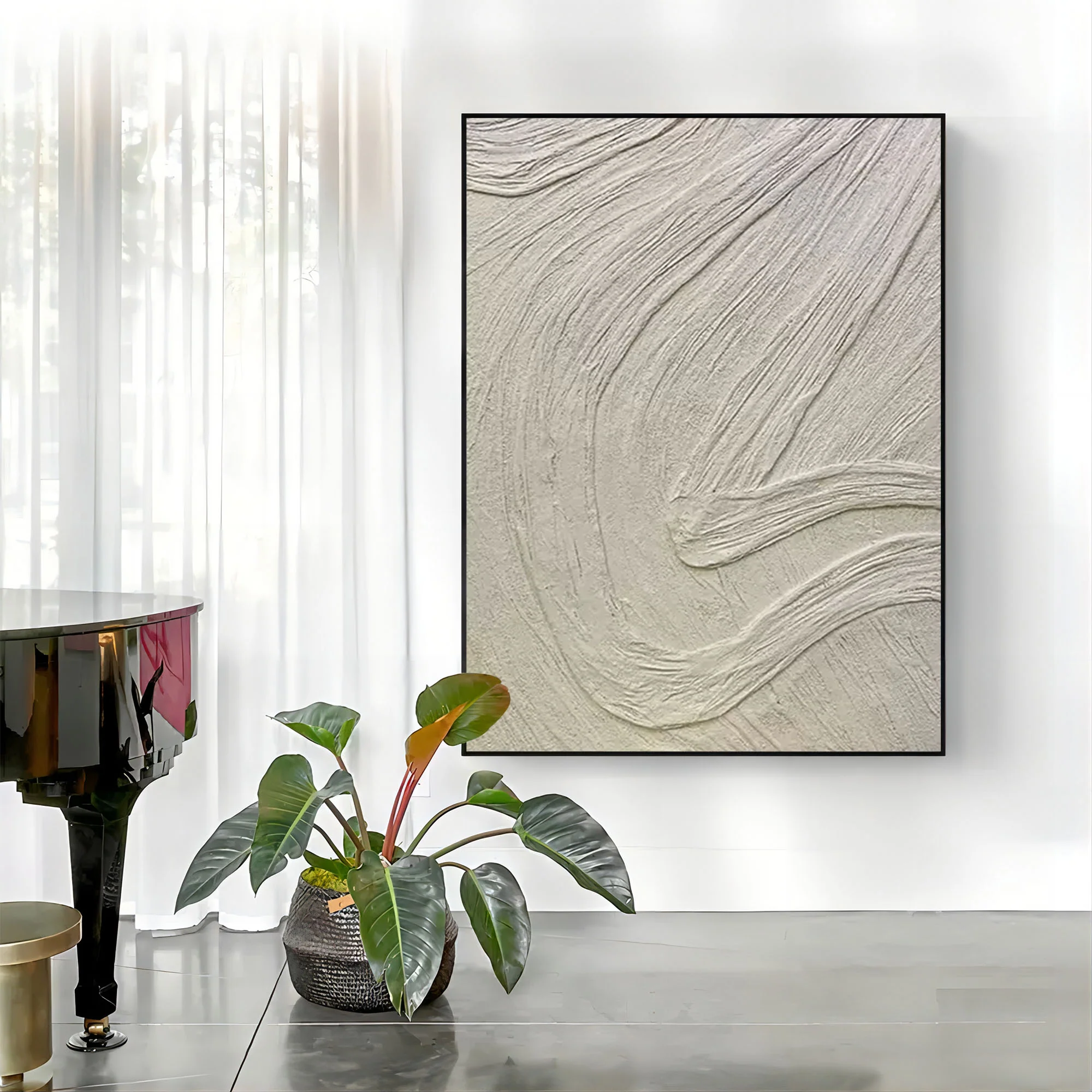Plaster Art Texture Painting #SG033 - Image 3