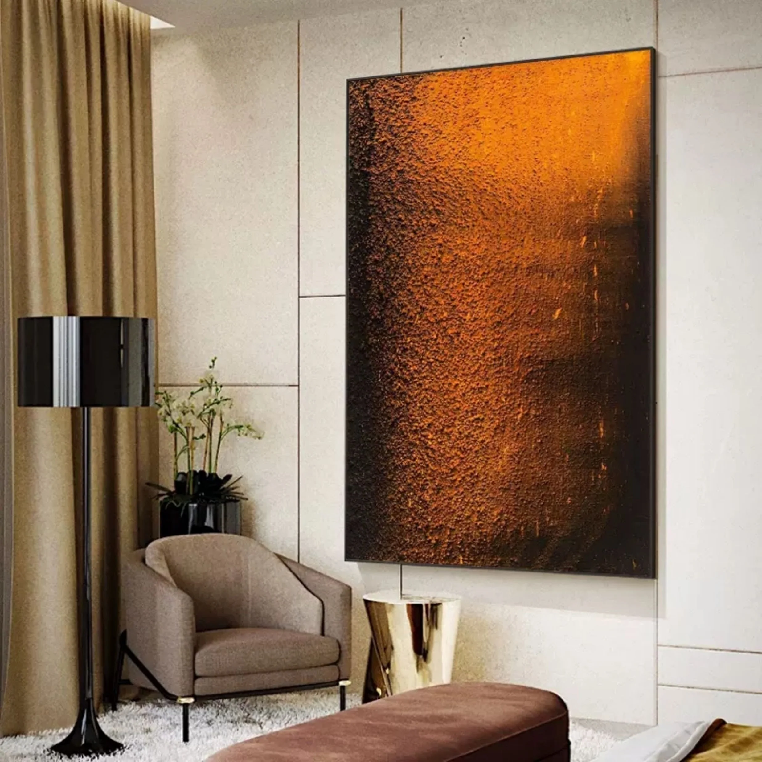 Plaster Art Texture Painting #SG079 - Image 3