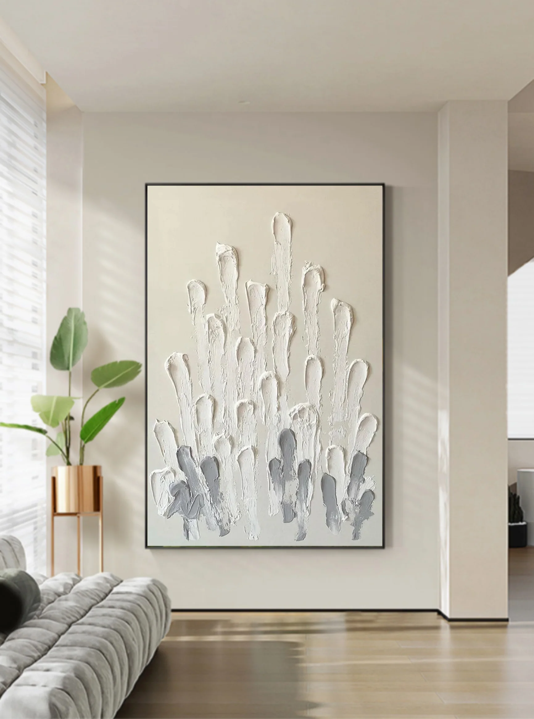Plaster Art Texture Painting #SG167 - Image 2