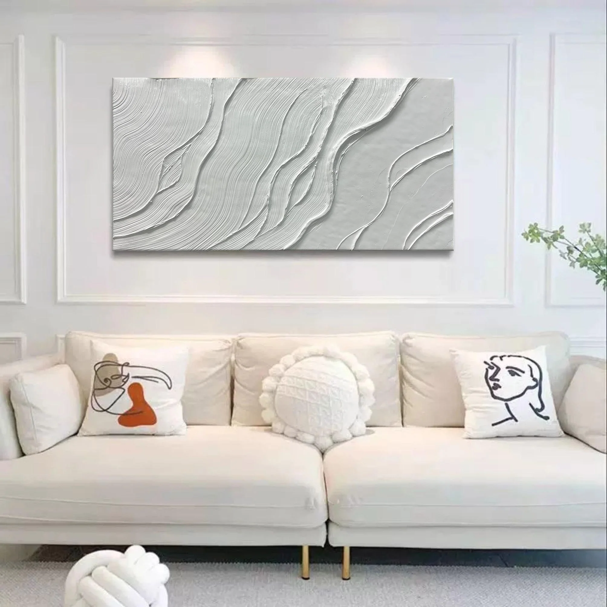 Plaster Art Texture Painting #SG195 - Image 7
