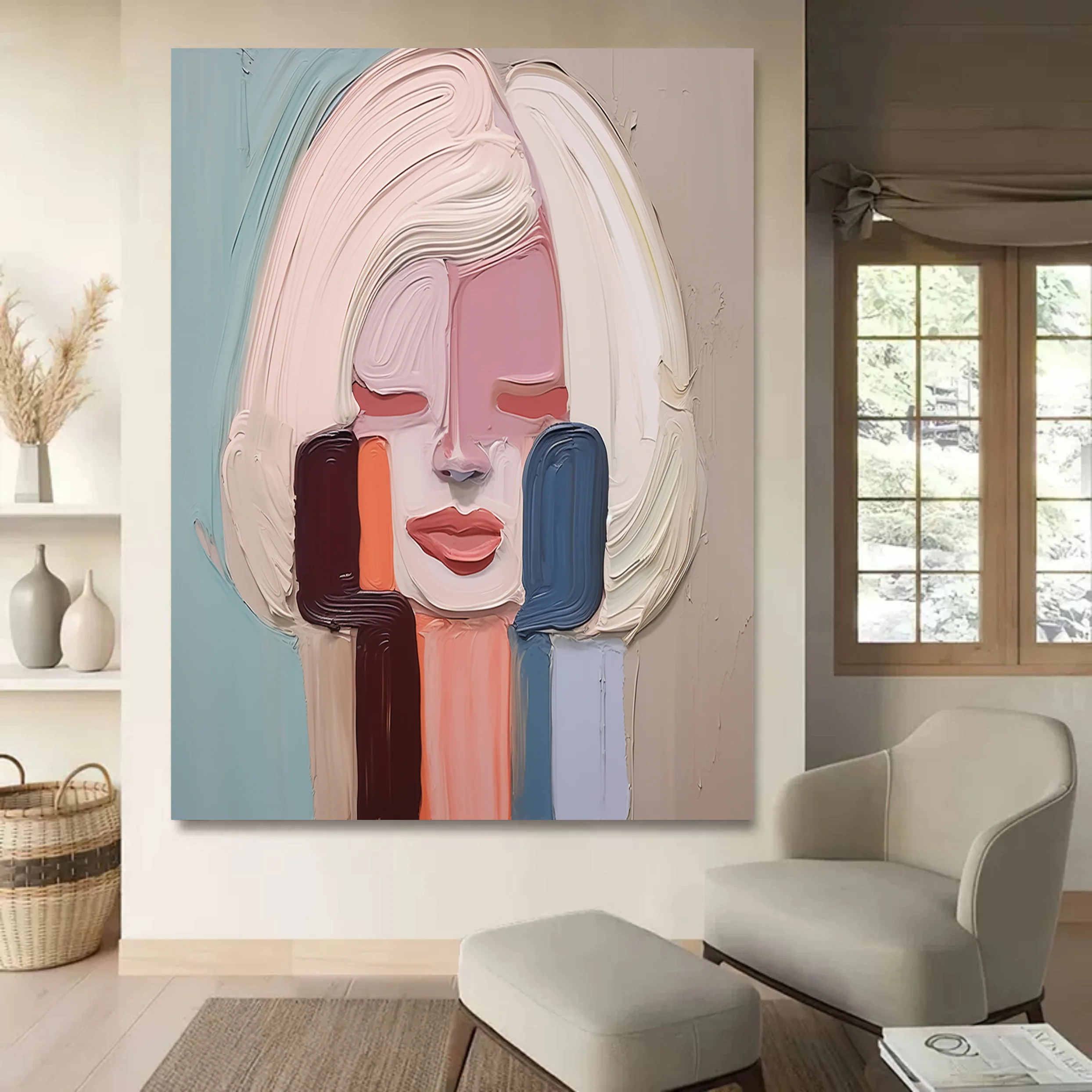 Plaster Art Texture Painting #SG227 - Image 3