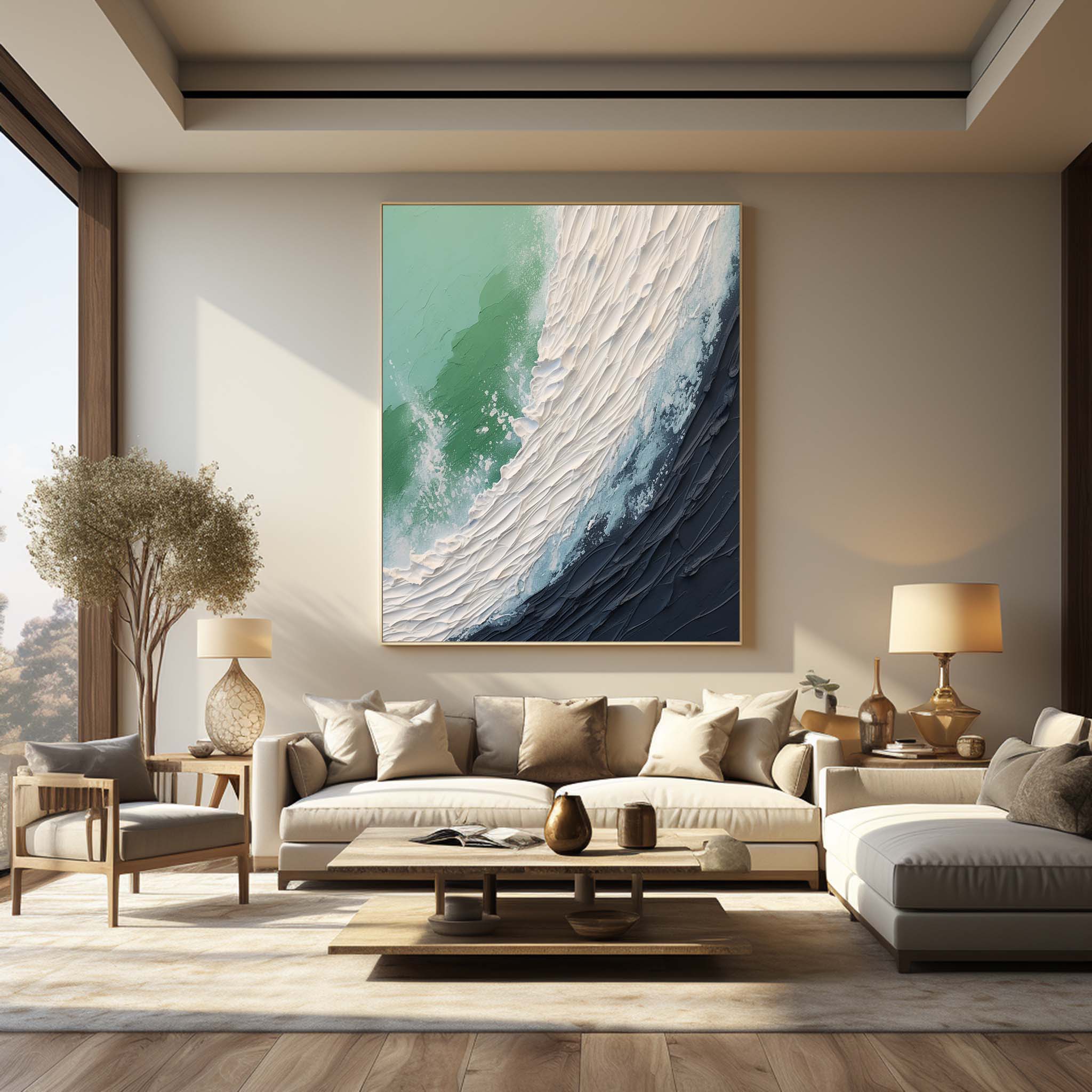 Plaster Art Texture Painting #SG238 - Image 6
