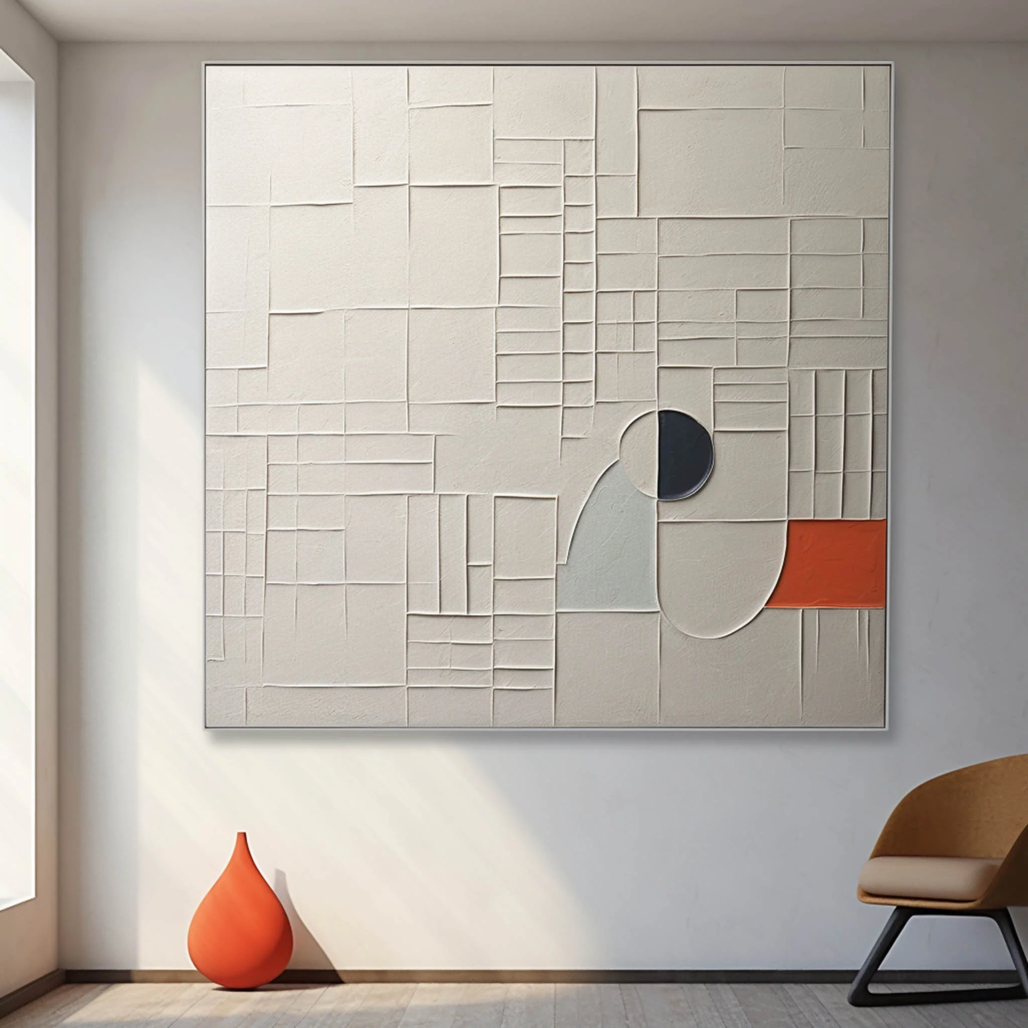 Plaster Art Texture Painting #SG250 - Image 2
