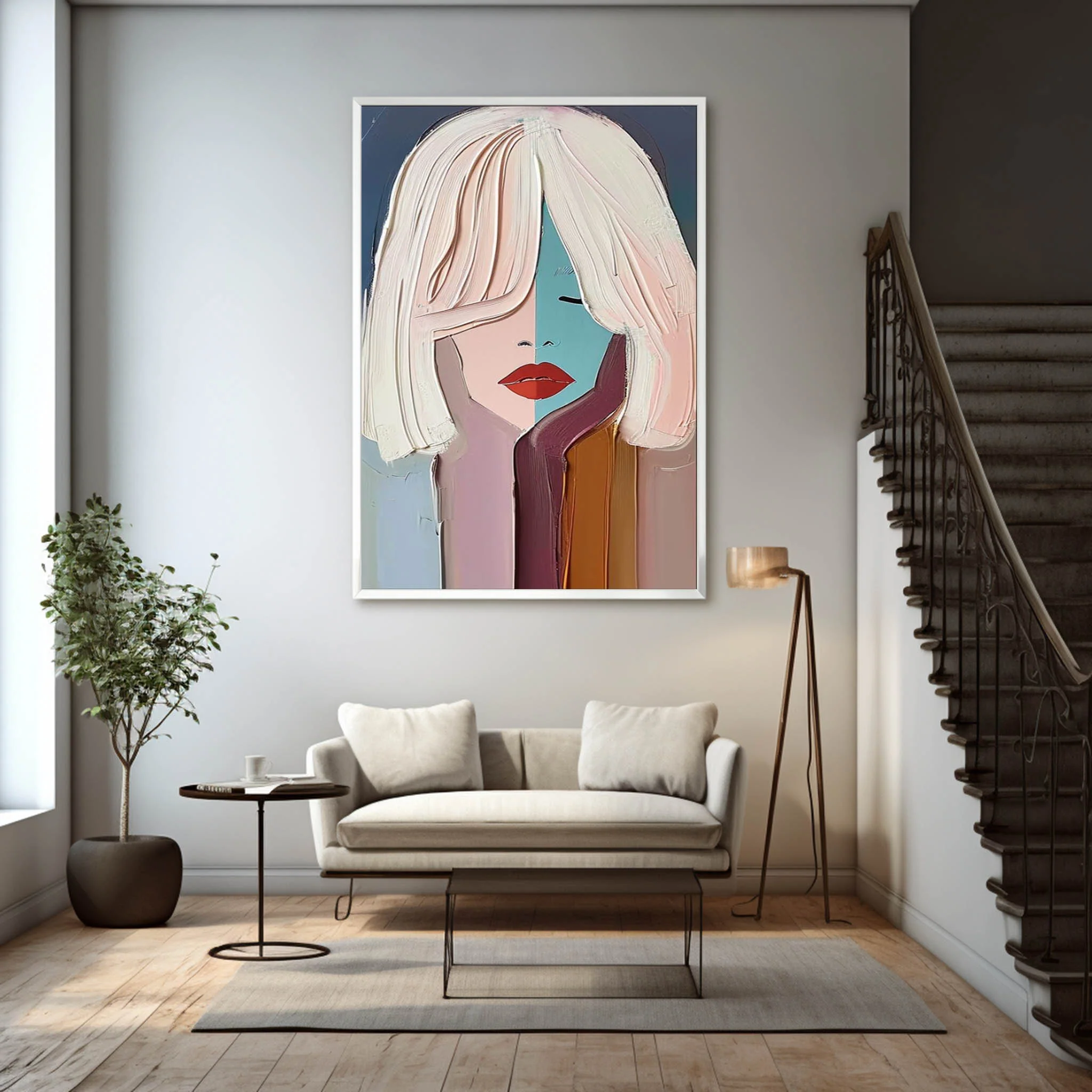 Plaster Art Texture Painting #SG257 - Image 2