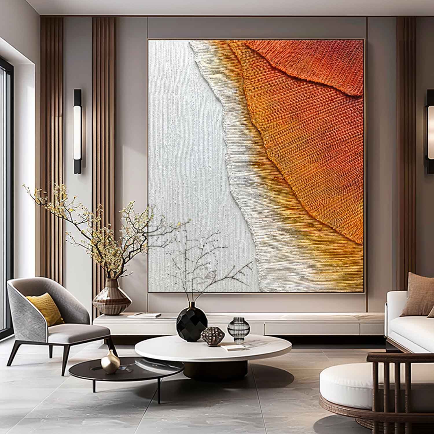 Plaster Art Texture Painting #SG263 - Image 3