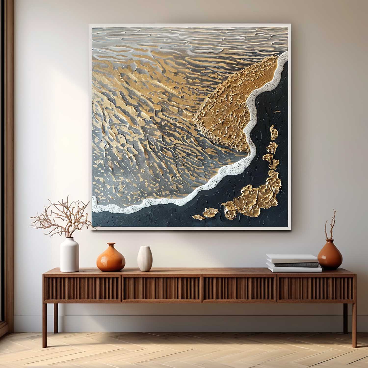 Plaster Art Texture Painting #SG285 - Image 3