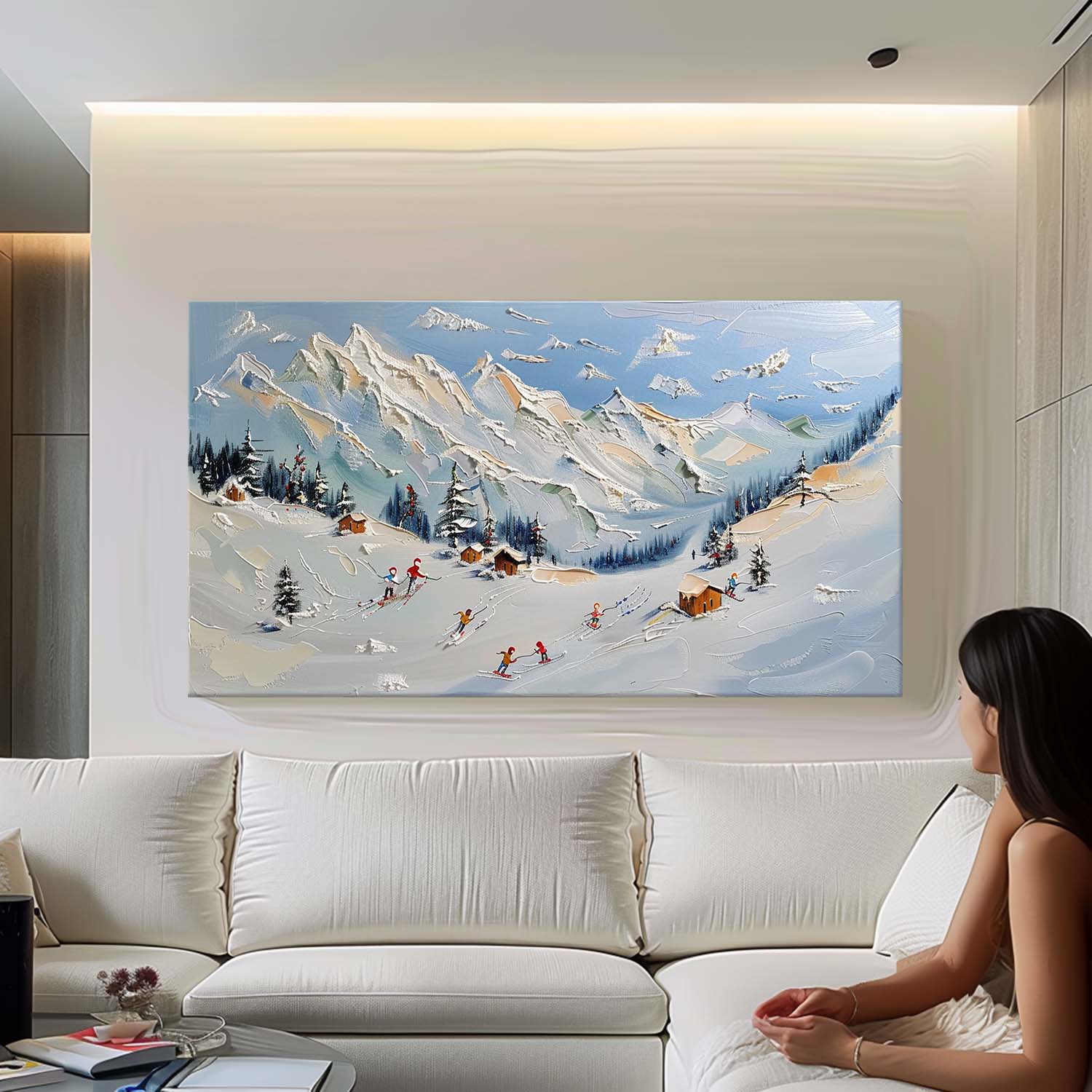 Plaster Art Texture Painting #SG297 - Image 2