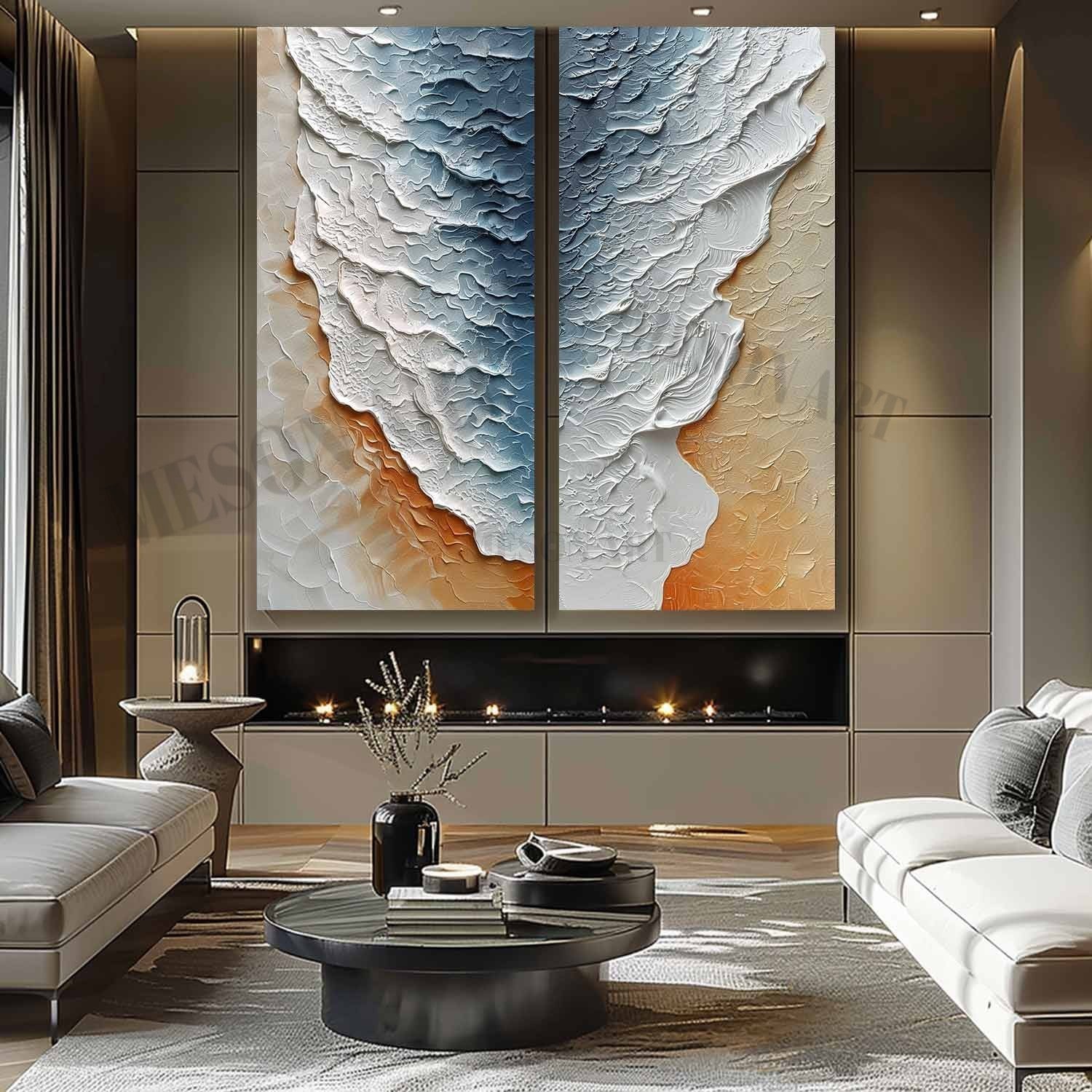 Plaster Art Texture Painting #SG309 - Image 2