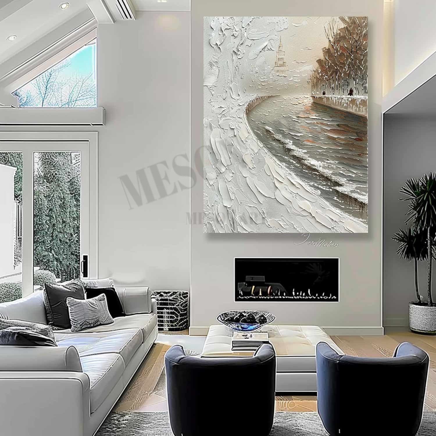 Plaster Art Texture Painting #SG323 - Image 2