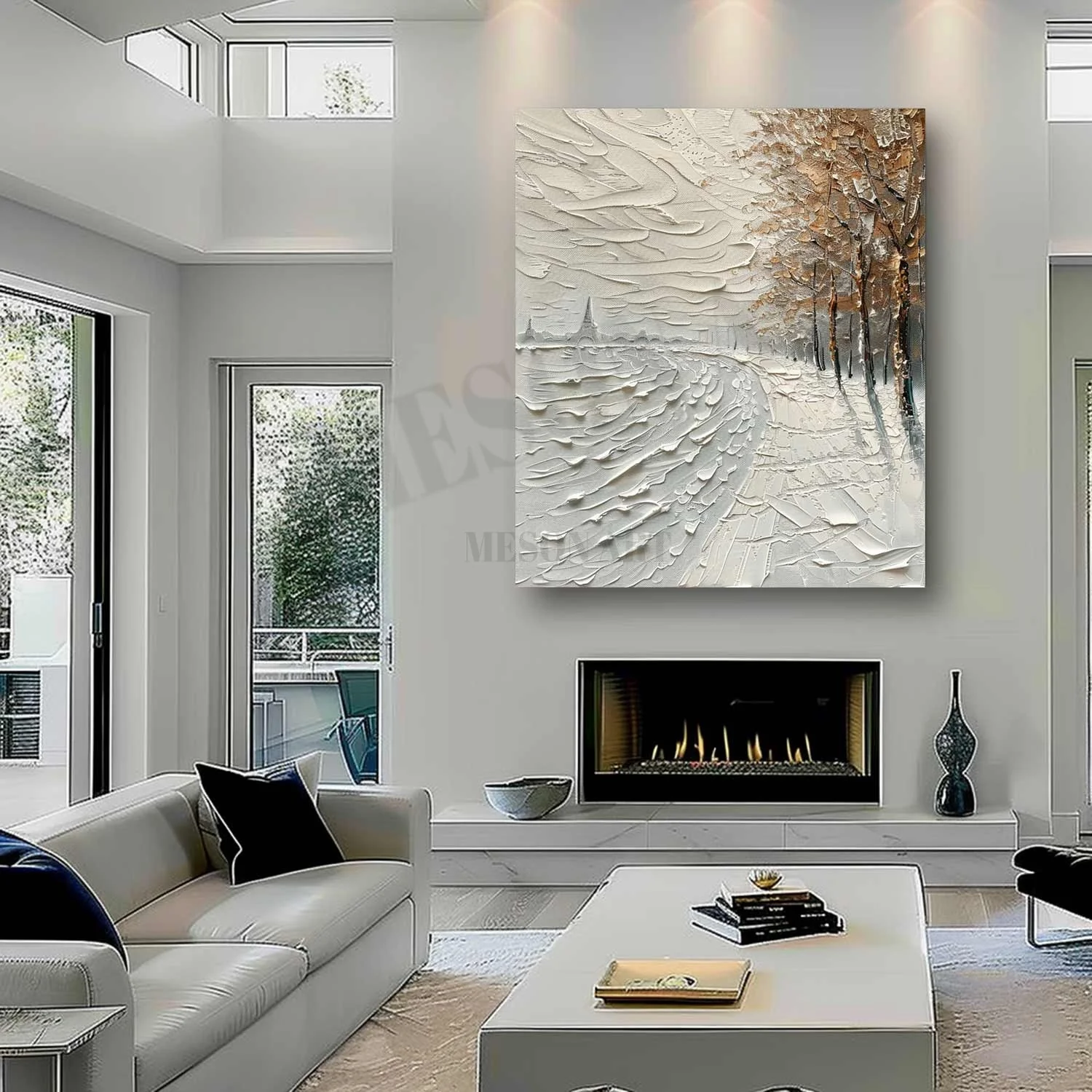 Plaster Art Texture Painting #SG324 - Image 5