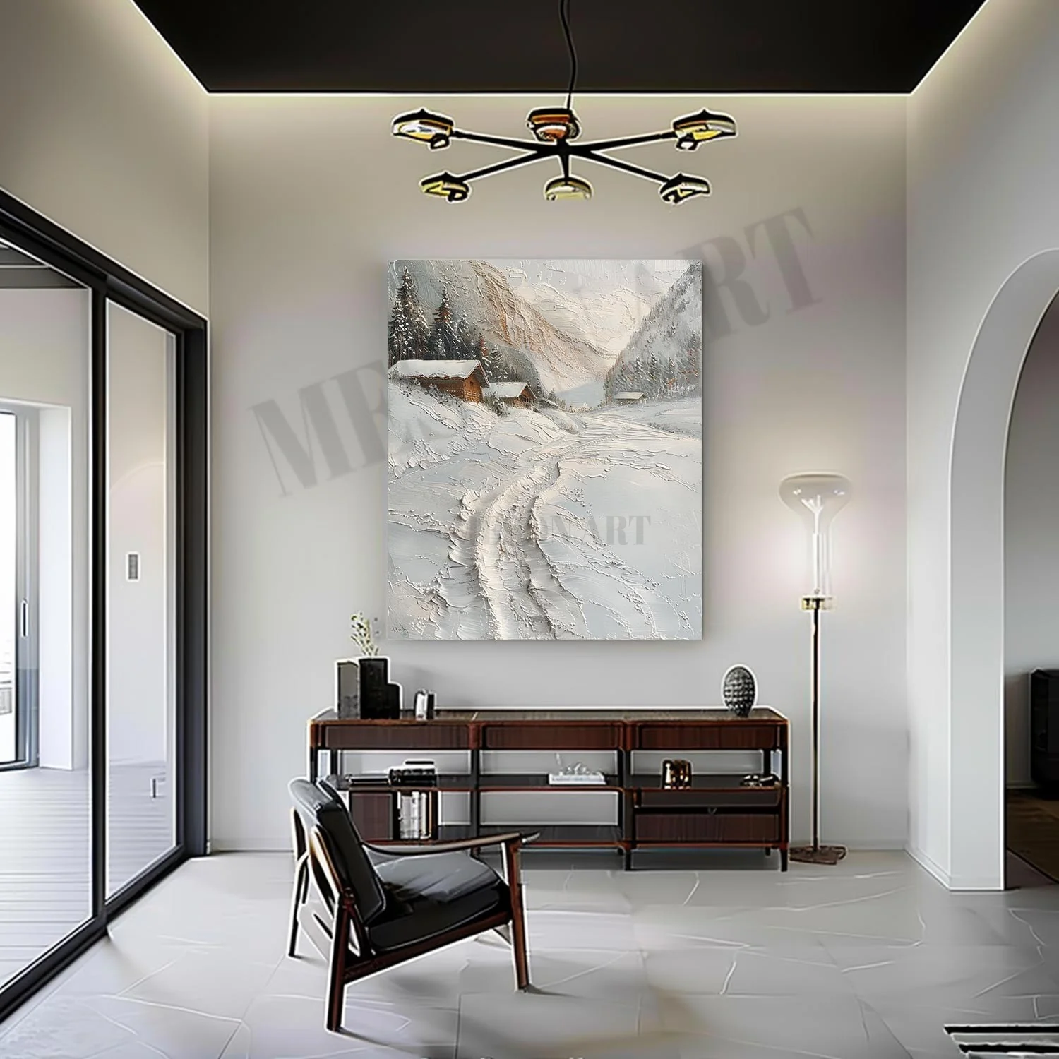 Plaster Art Texture Painting #SG325 - Image 2