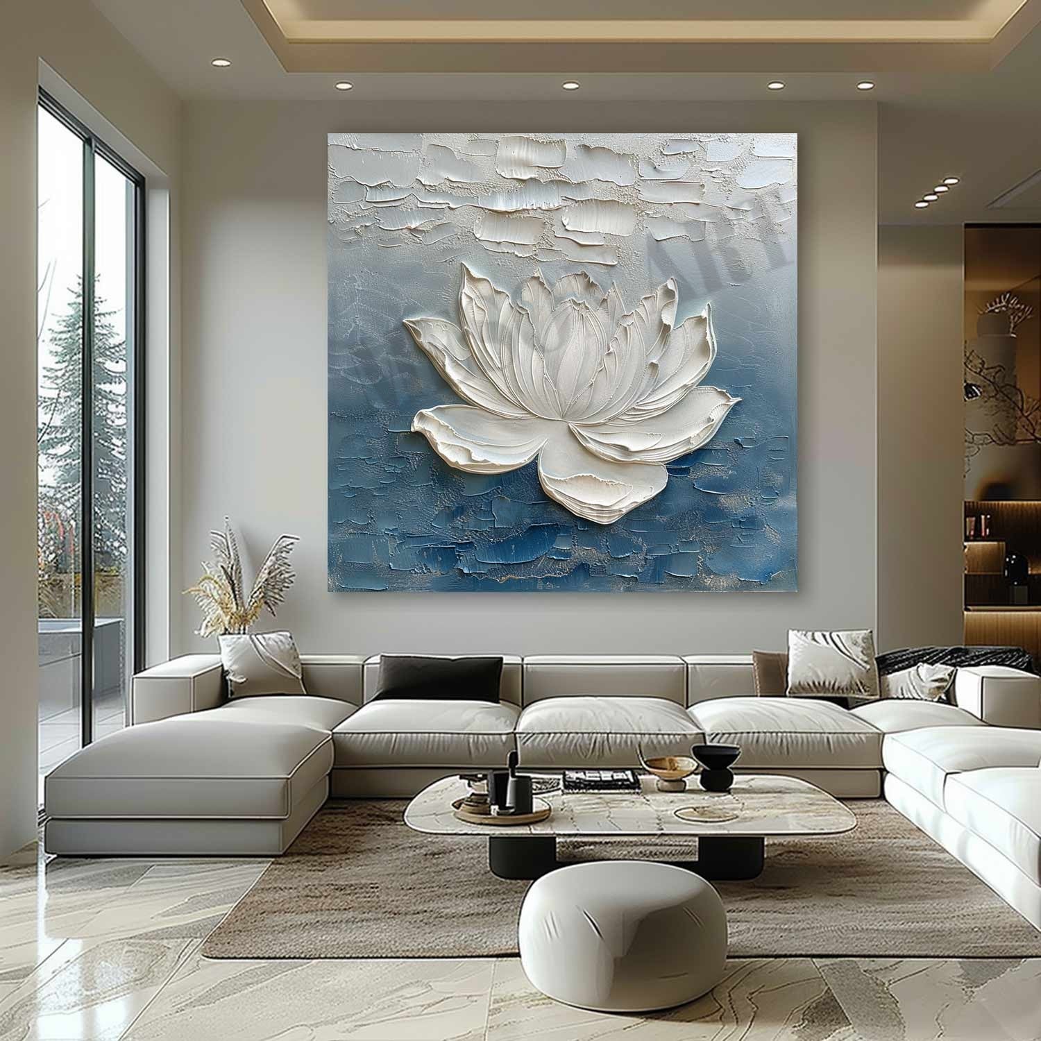 Plaster Art Texture Painting #SG328 - Image 6