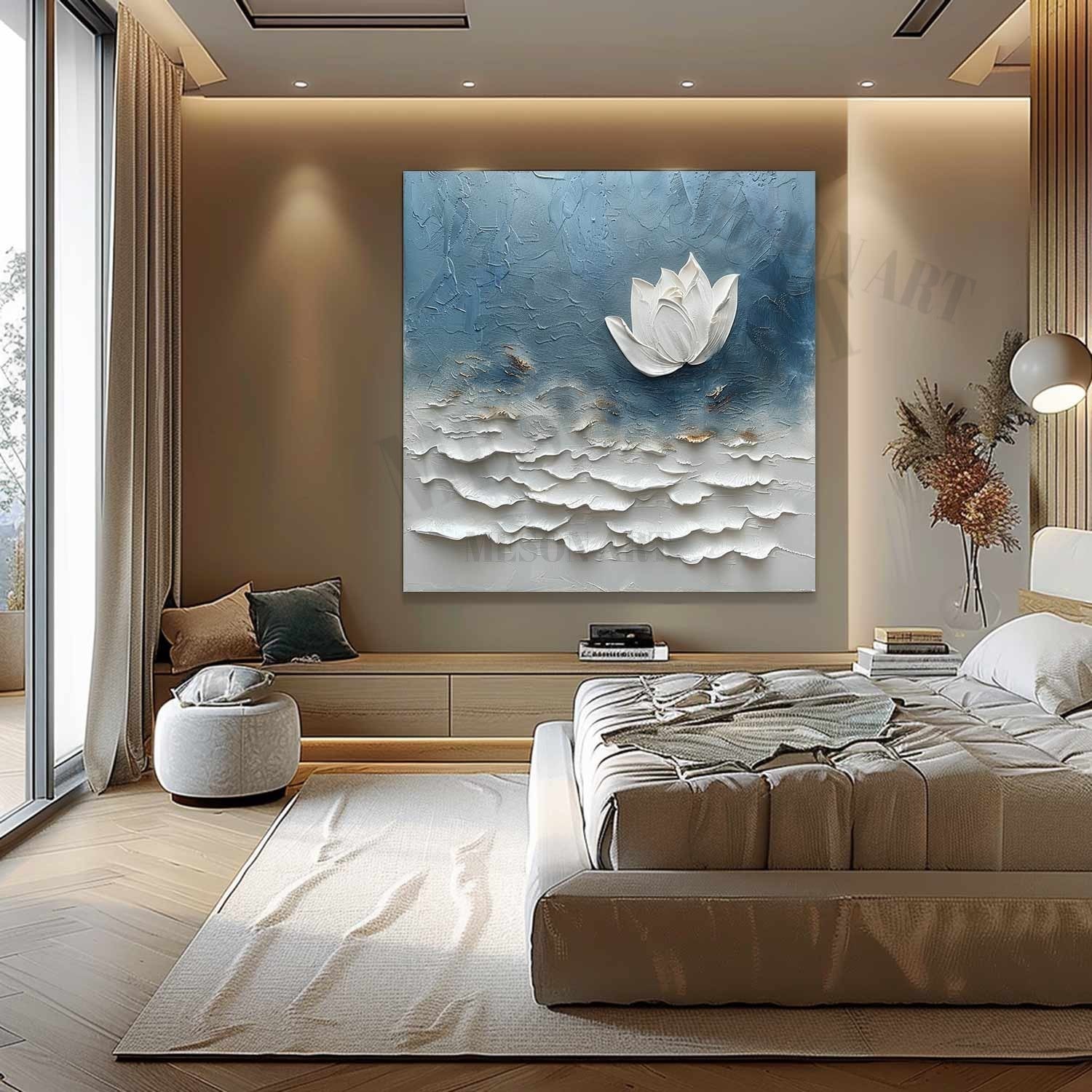 Plaster Art Texture Painting #SG329 - Image 4
