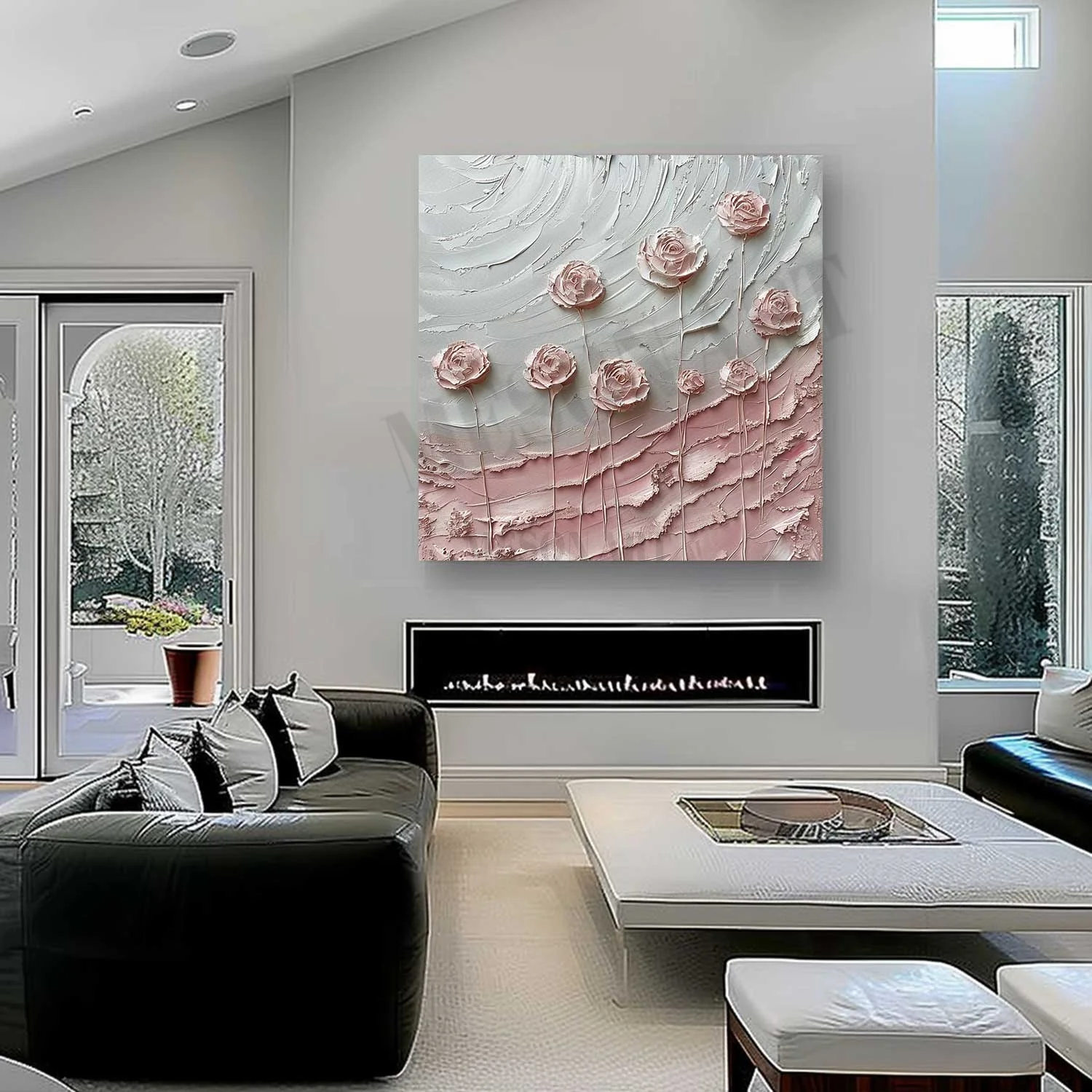Plaster Art Texture Painting #SG330 - Image 3