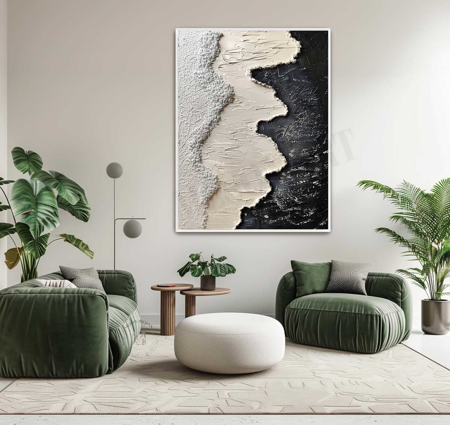 Plaster Art Texture Painting #SG348 - Image 4