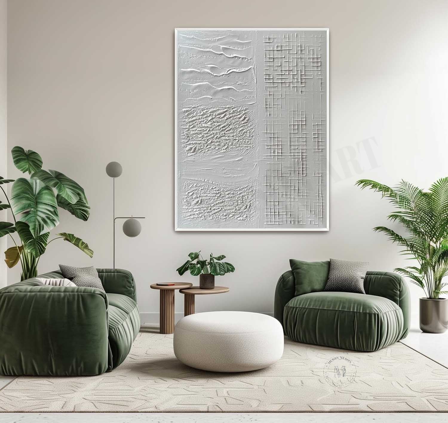 Plaster Art Texture Painting #SG351 - Image 5
