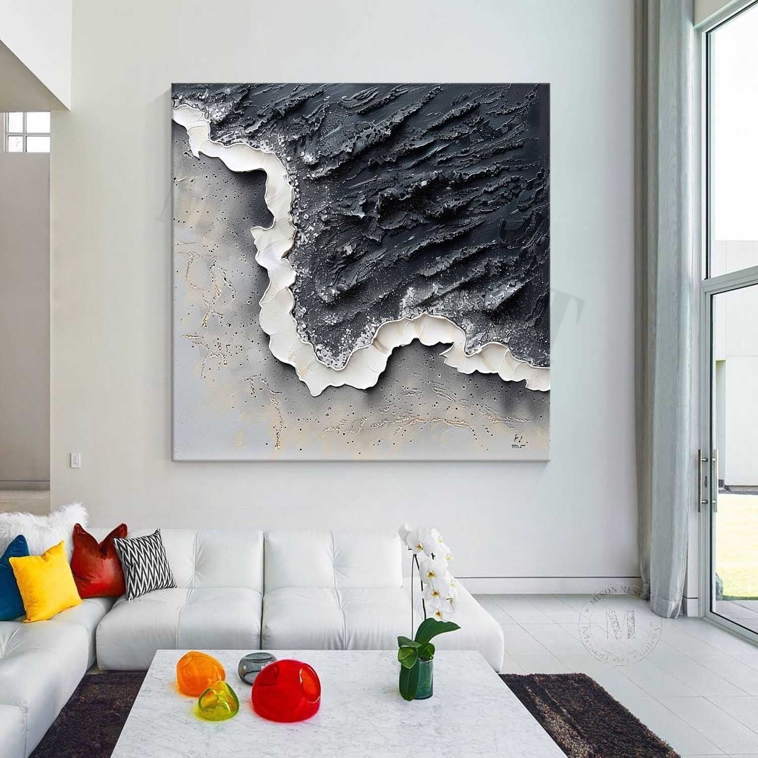 Plaster Art Texture Painting #SG352 - Image 6