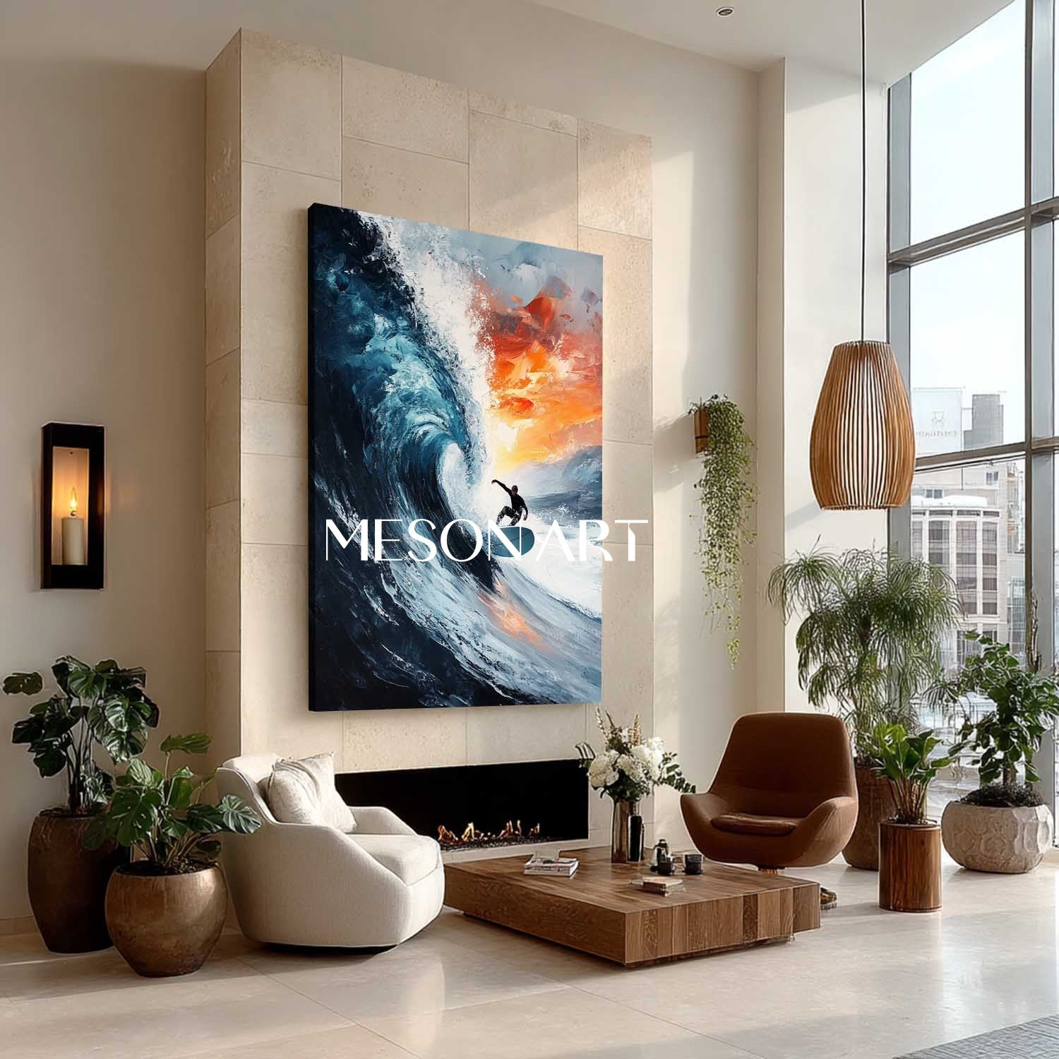 Plaster Art Texture Painting #SG374 - Image 2