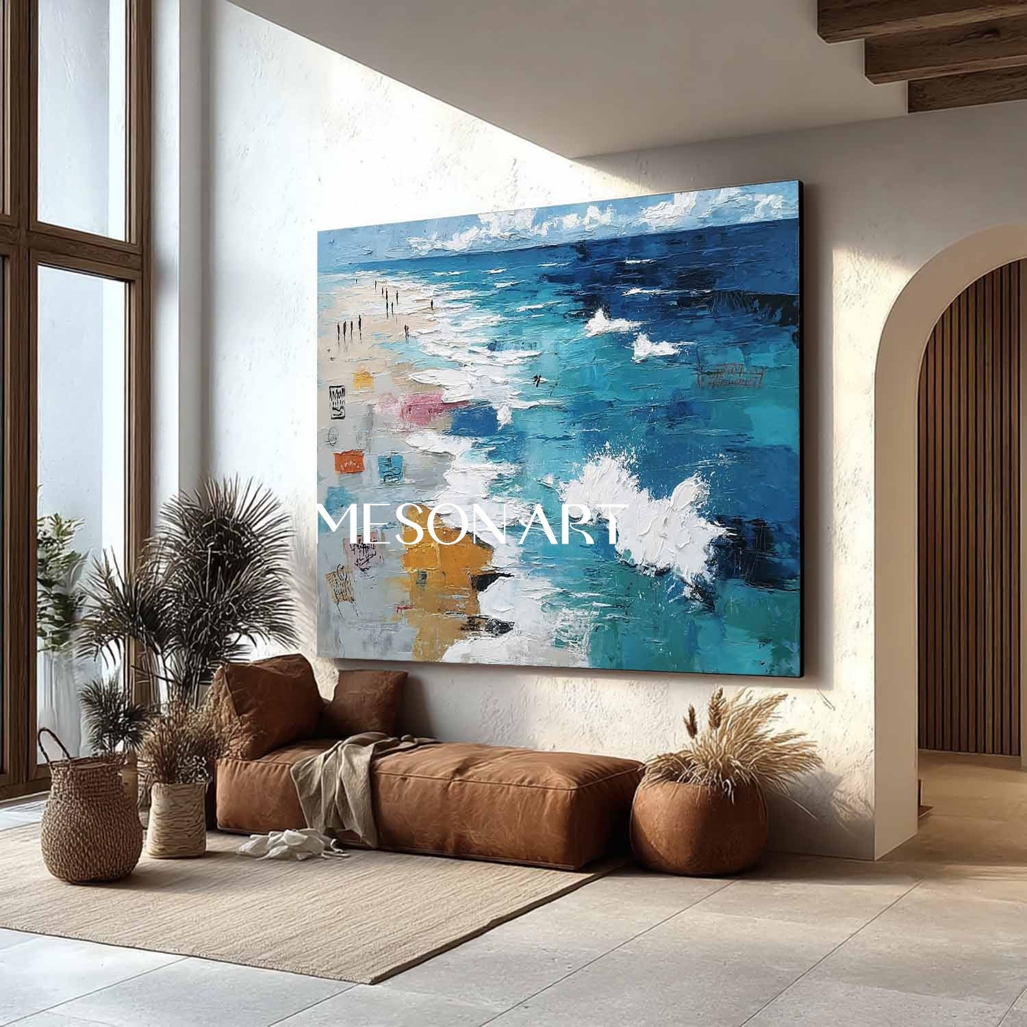 Plaster Art Texture Painting #SG389 - Image 6