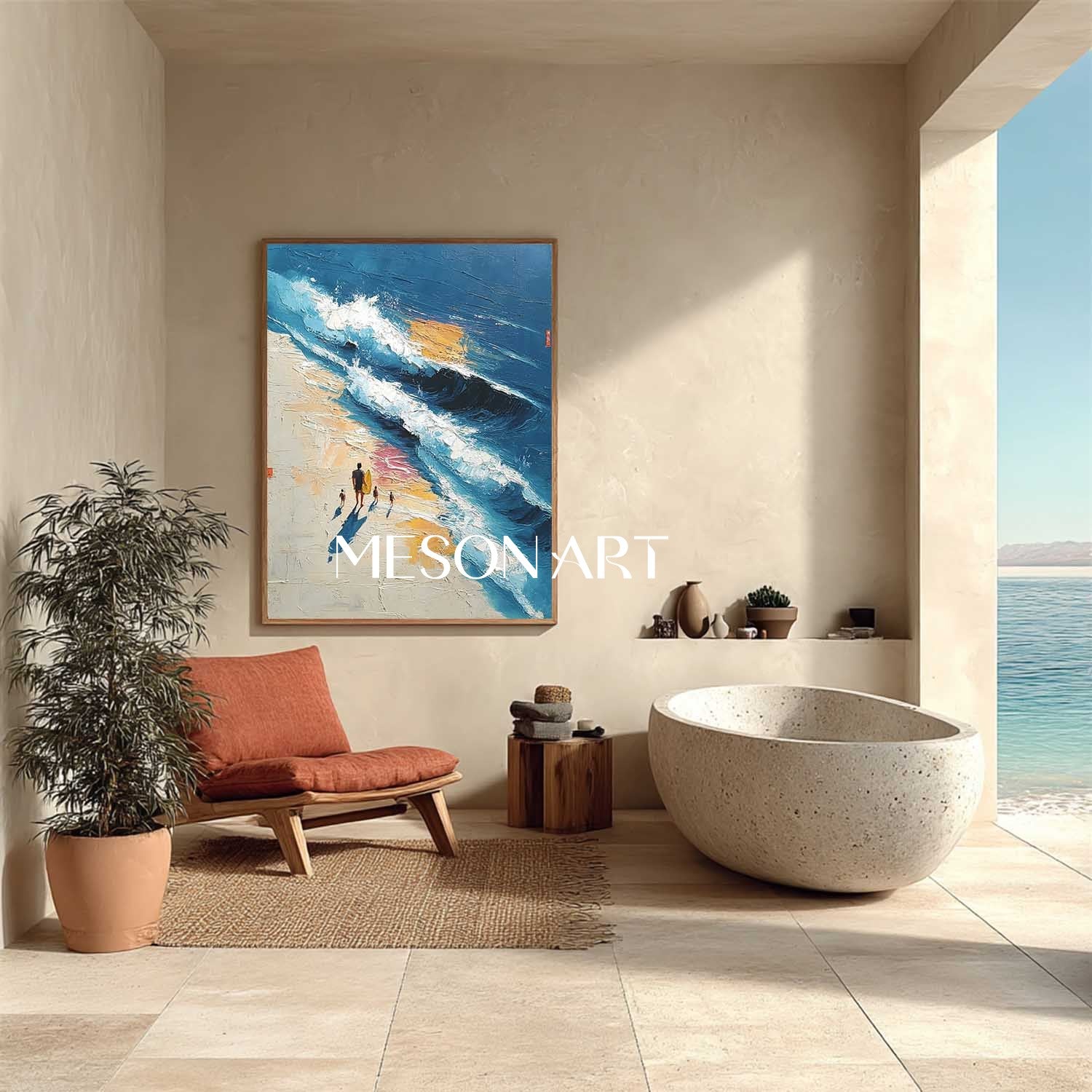 Plaster Art Texture Painting #SG391 - Image 5