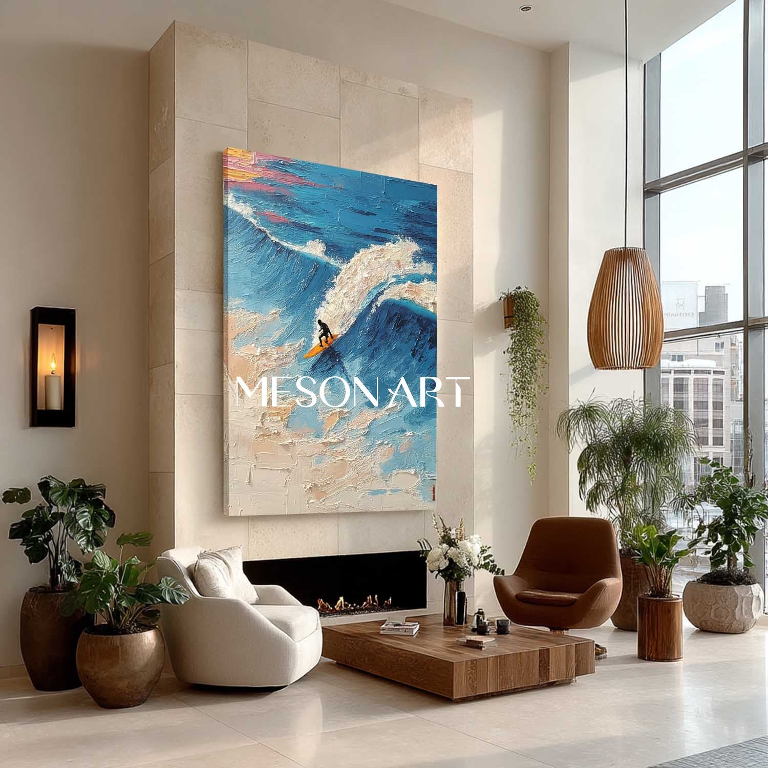 Plaster Art Texture Painting #SG392 - Image 2