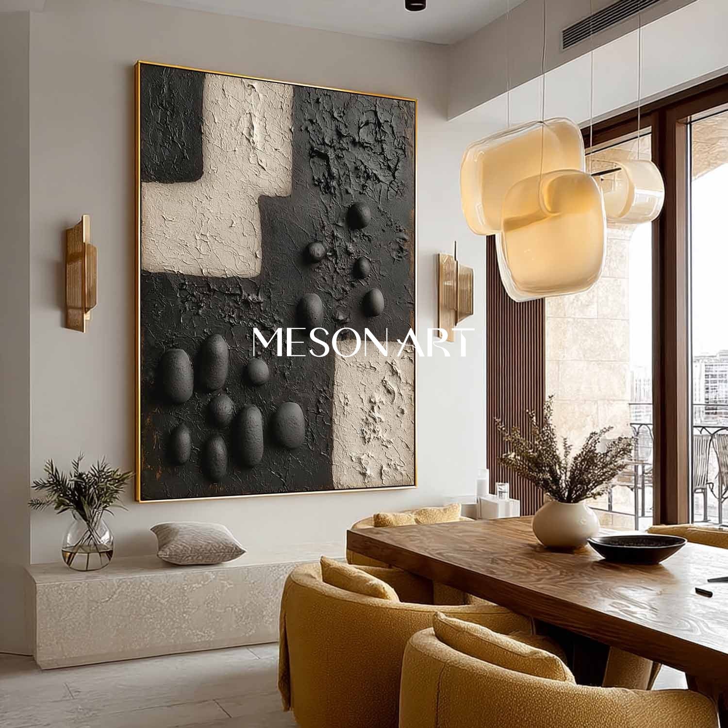 Plaster Art Texture Painting #SG394 - Image 4
