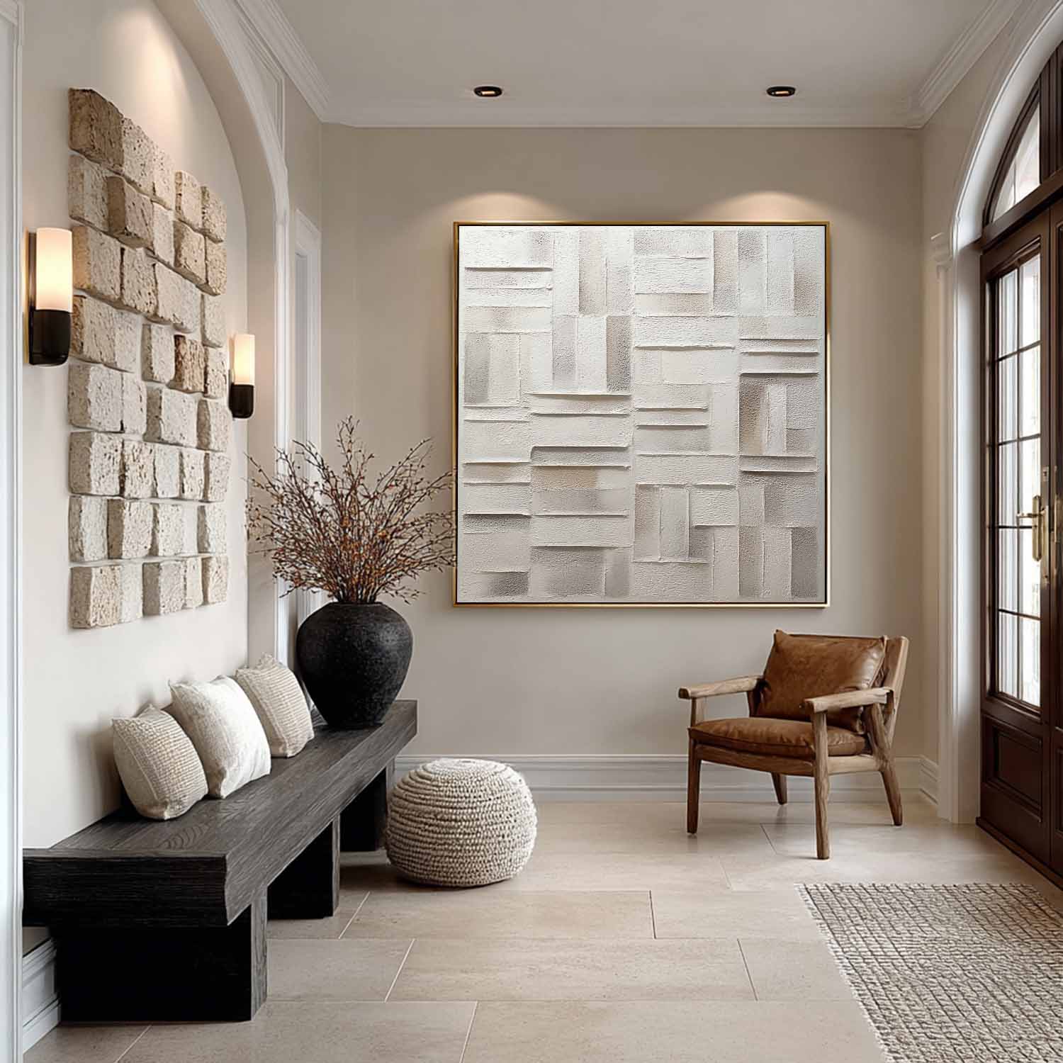 Plaster Art Texture Painting #SG405 - Image 2