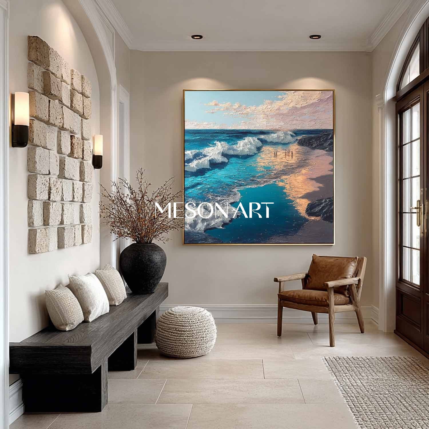 Plaster Art Texture Painting #SG444 - Image 3