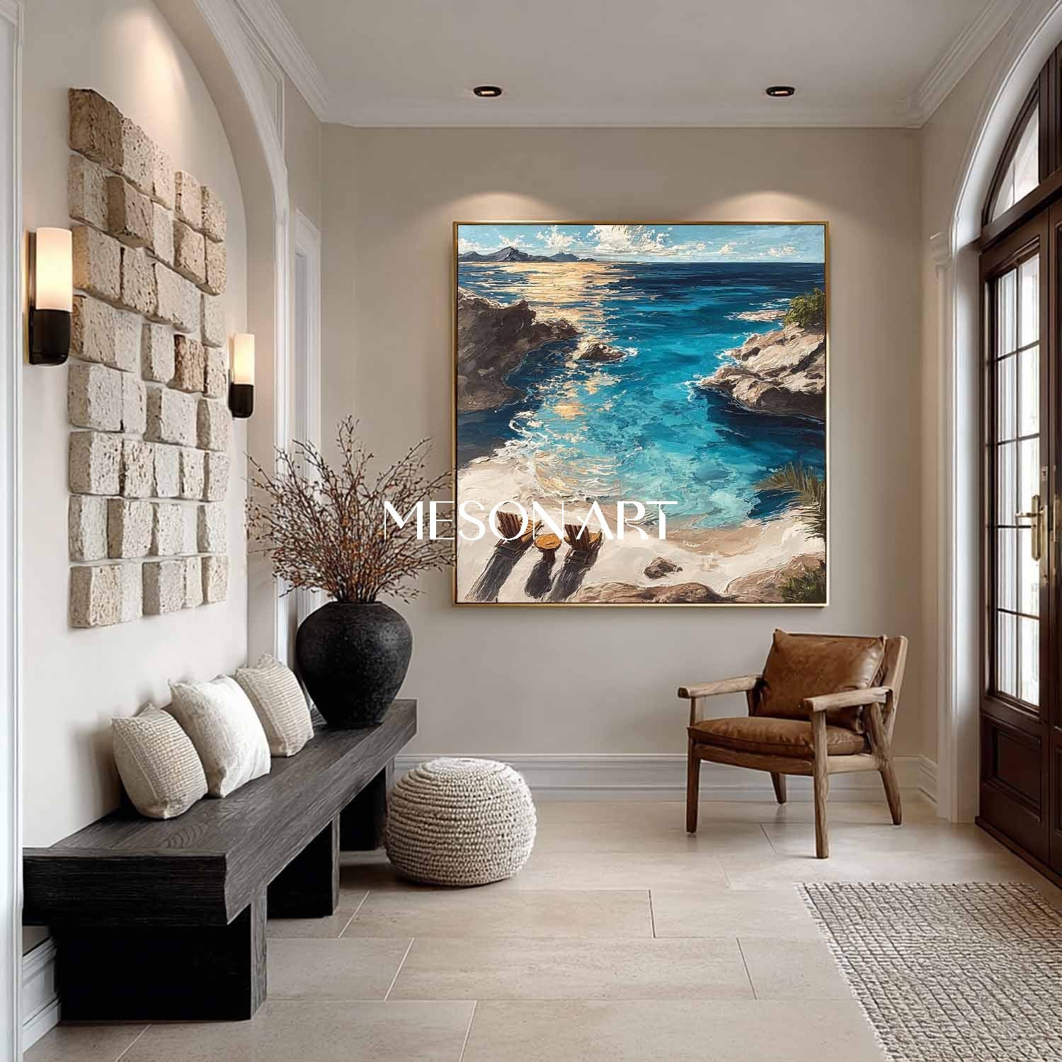 Plaster Art Texture Painting #SG446 - Image 2