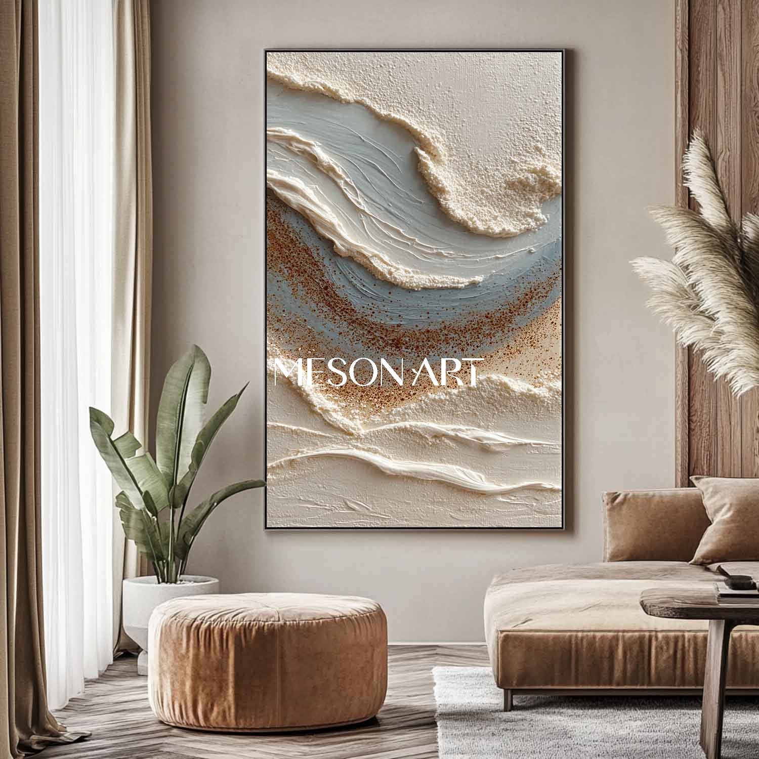 Plaster Art Texture Painting #SG458 - Image 2