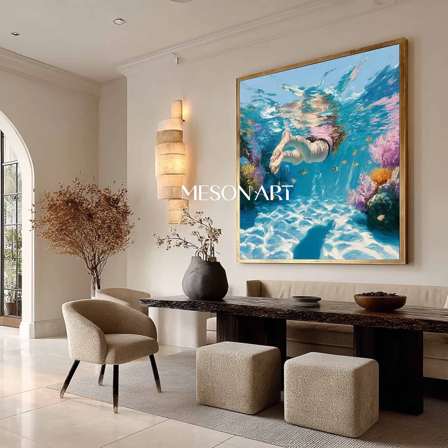 Plaster Art Texture Painting #SG464 - Image 5