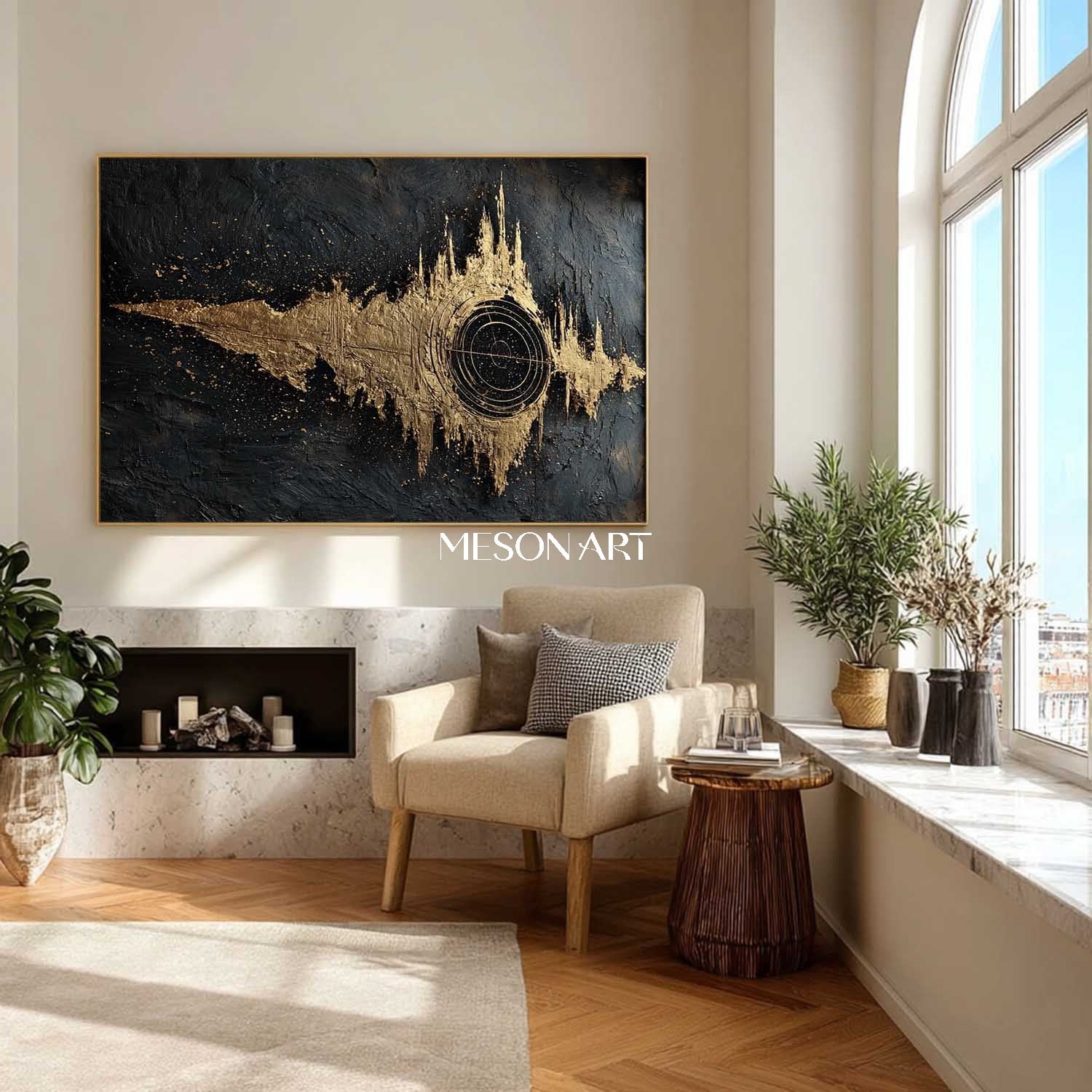 Plaster Art Texture Painting #SG467 - Image 2