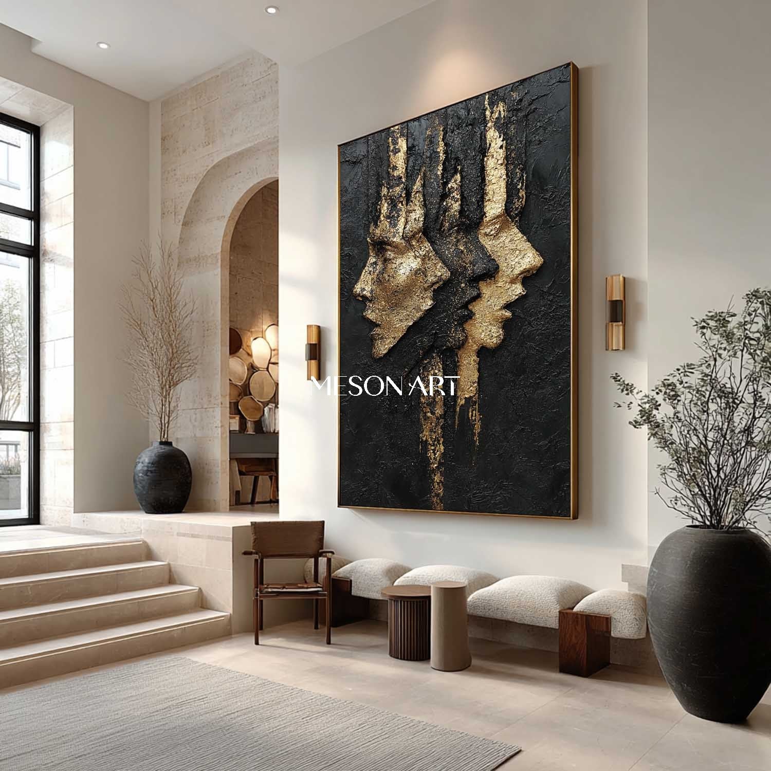 Plaster Art Texture Painting #SG470 - Image 4