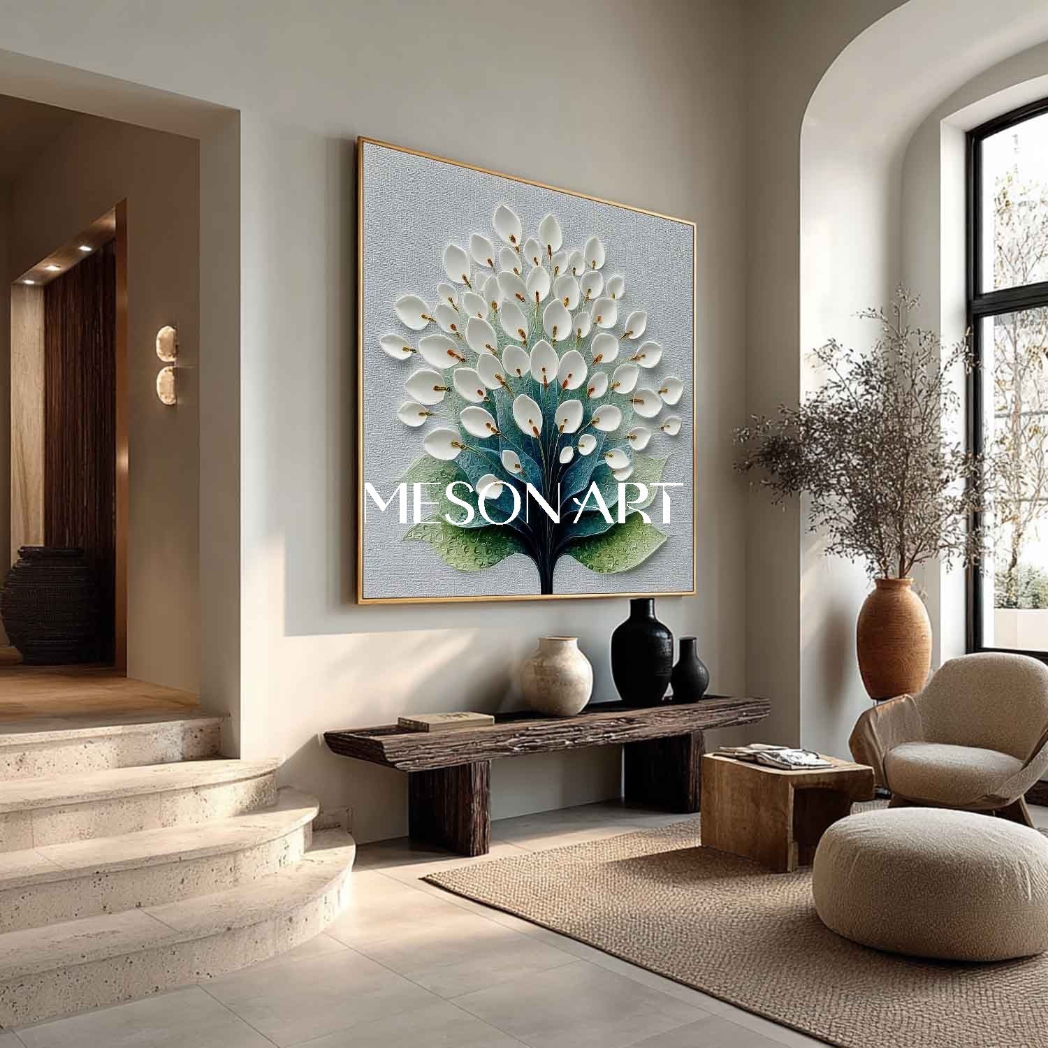 Plaster Art Texture Painting #SG487 - Image 2