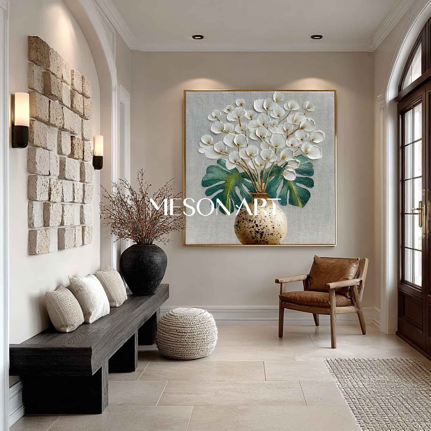 Plaster Art Texture Painting #SG493 - Image 5